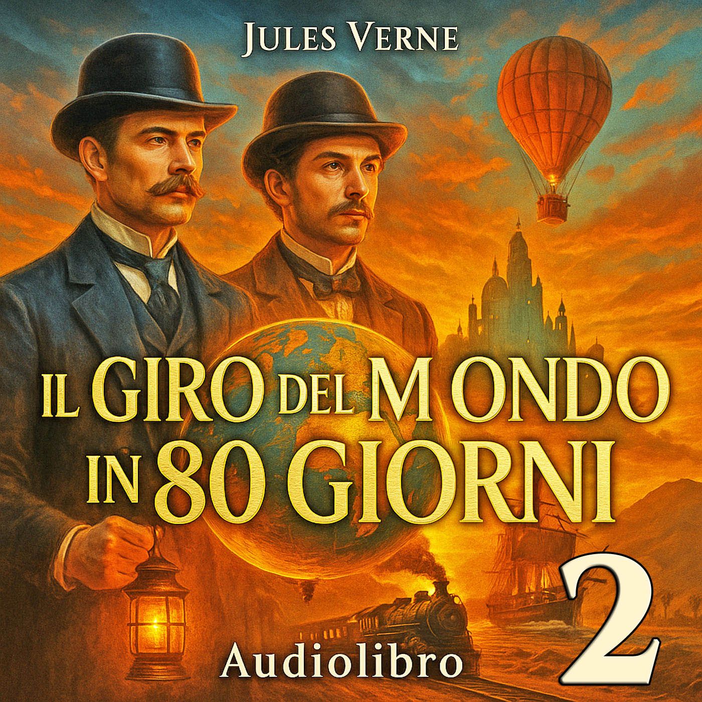 Audiolibro Il Giro del mondo in 80 giorni PARTE 2 - Jules Verne episode artwork