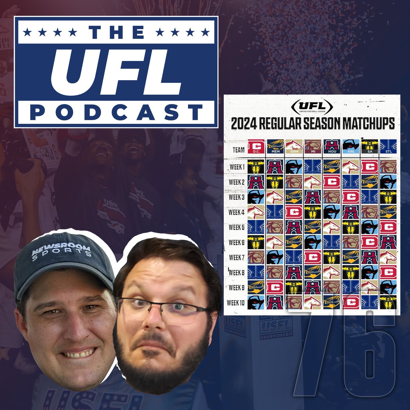 2024 UFL Schedule, UFL Rules & More | UFL Podcast #76 episode artwork