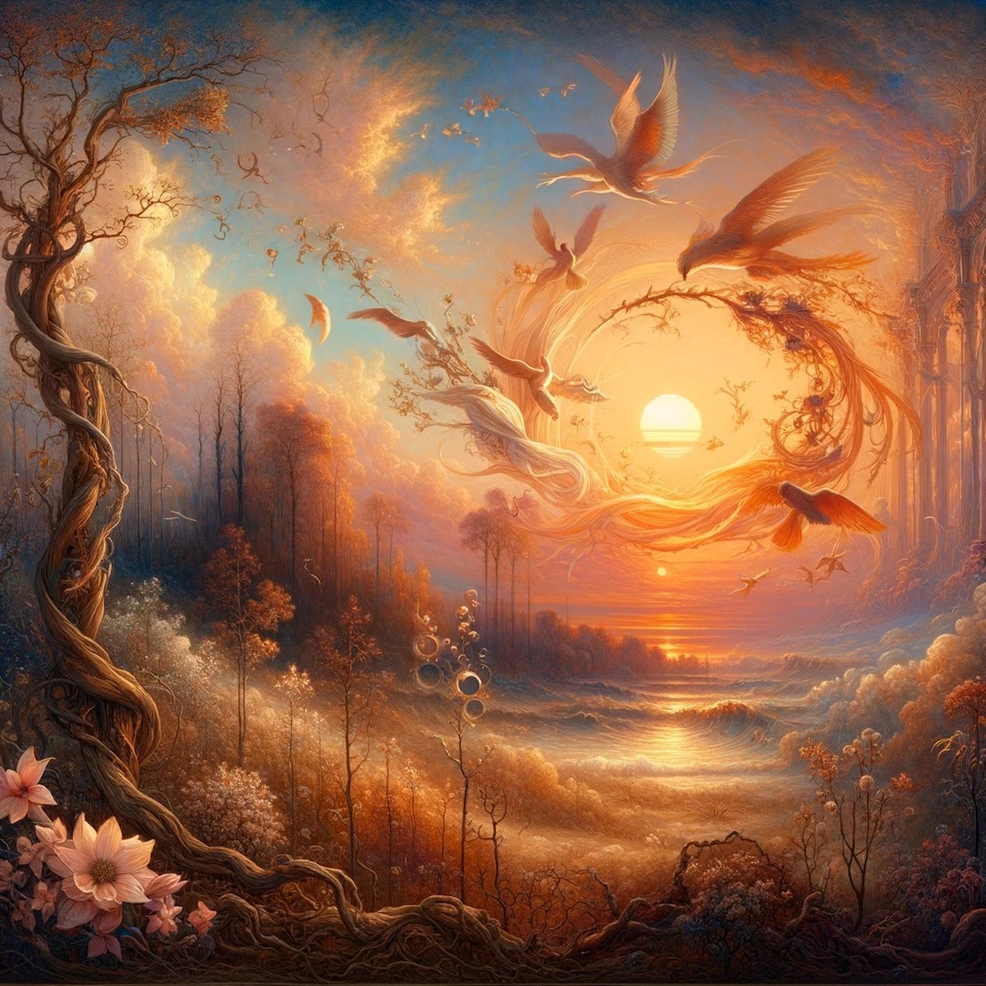"Death is the mother of beauty." episode artwork