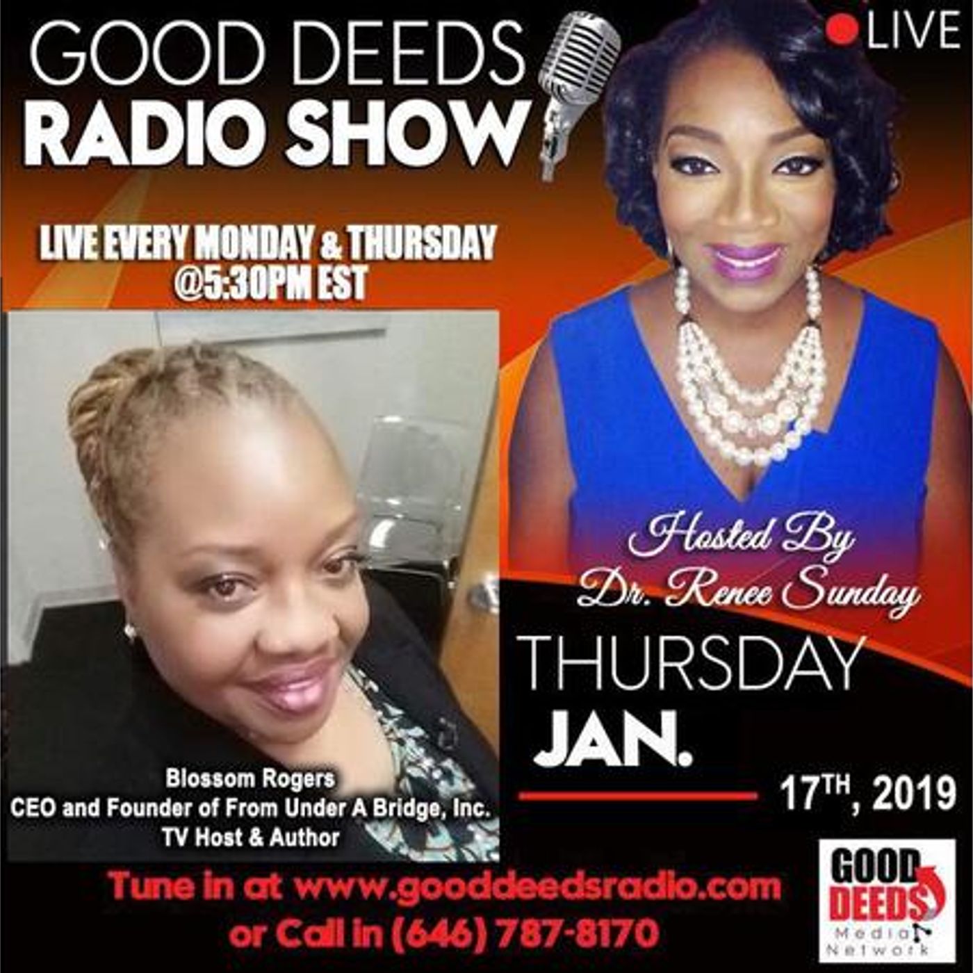 Blossom Rogers - CEO and Founder of From Under A Bridge, Inc., TV Host , Author episode artwork