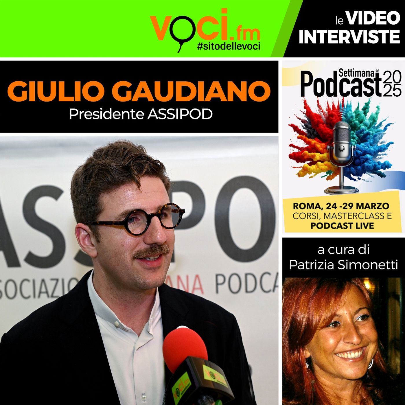 GIULIO GAUDIANO su VOCI.fm (Bilancio SETTIMANA DEL PODCAST 2025) - clicca PLAY e ascolta l'intervista episode artwork