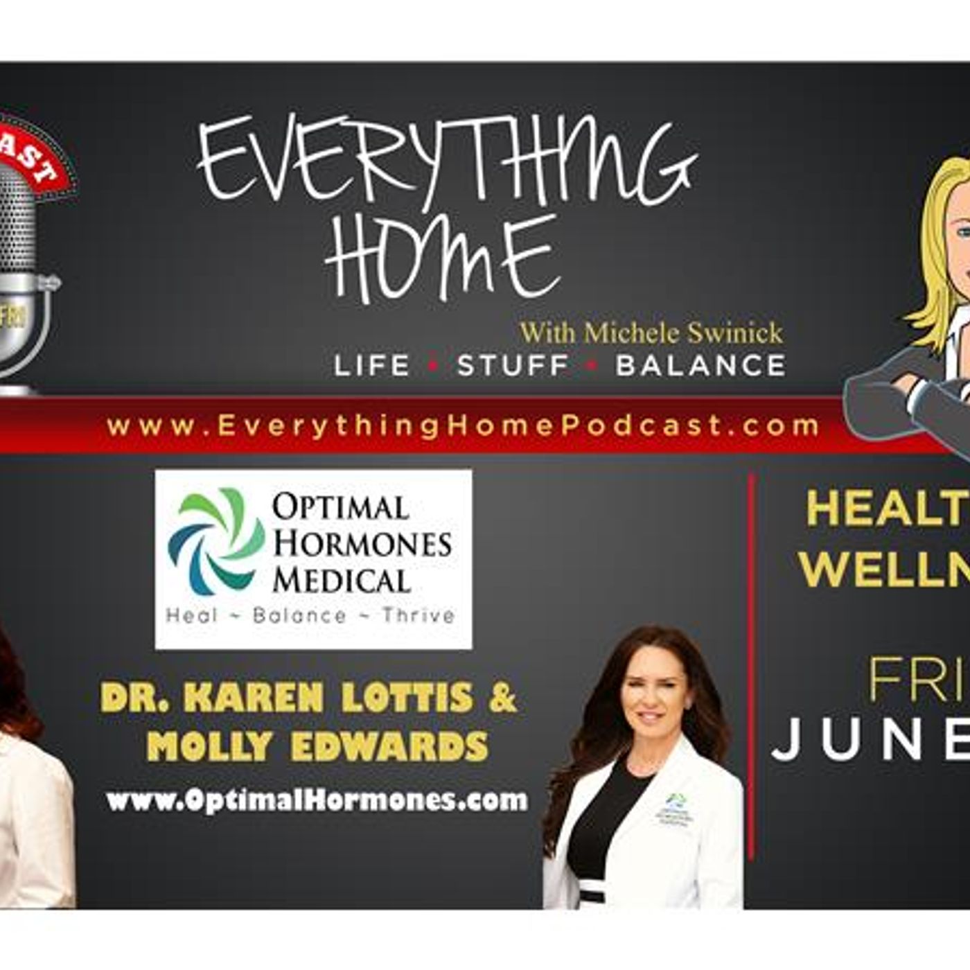 JUNE 1: OPTIMAL HORMONES MEDICAL - DR. KAREN LOTTIS & MOLLY EDWARDS episode artwork