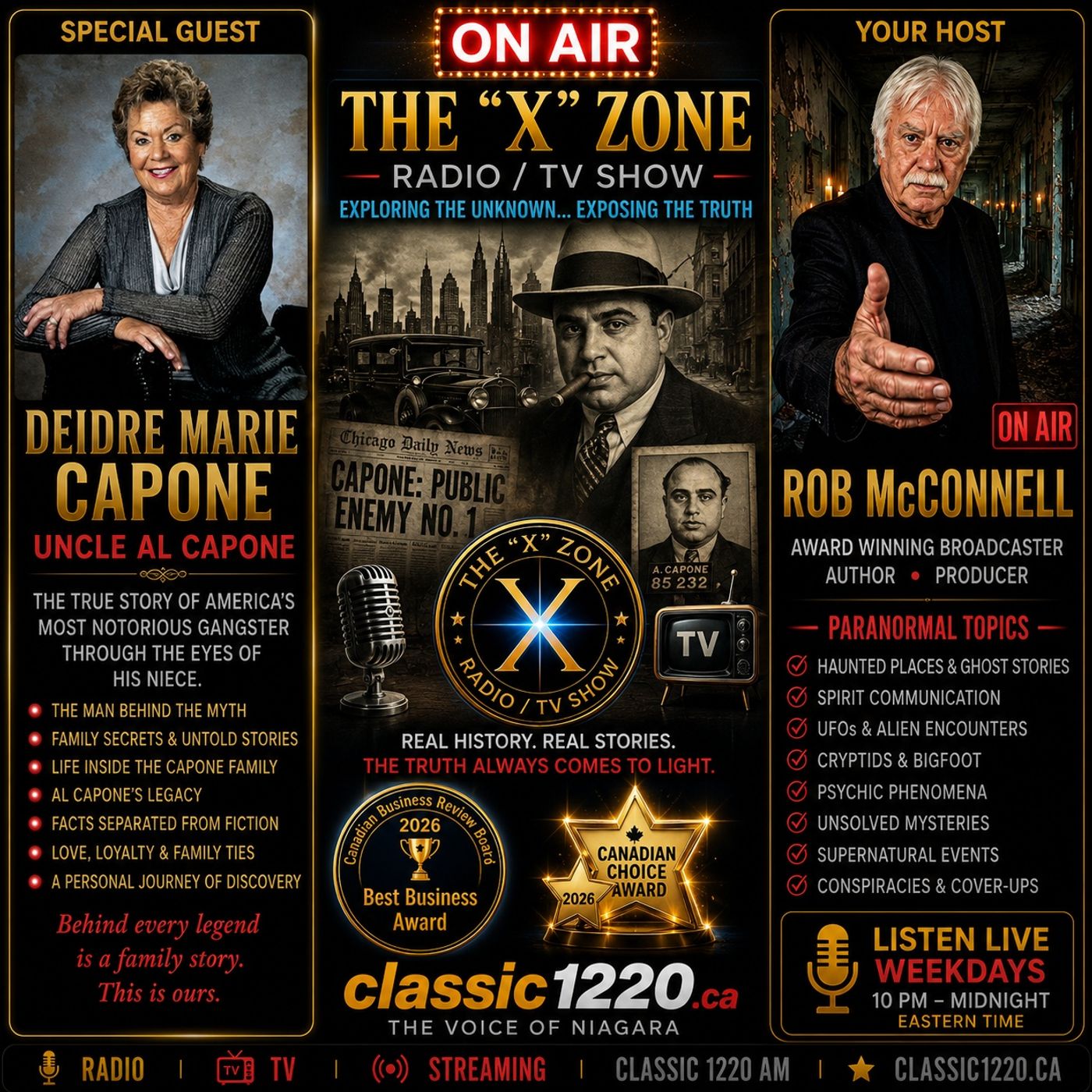 Rob McConnell Interviews - DEIDRE MARIE CAPONE - Uncle Al Capone episode artwork