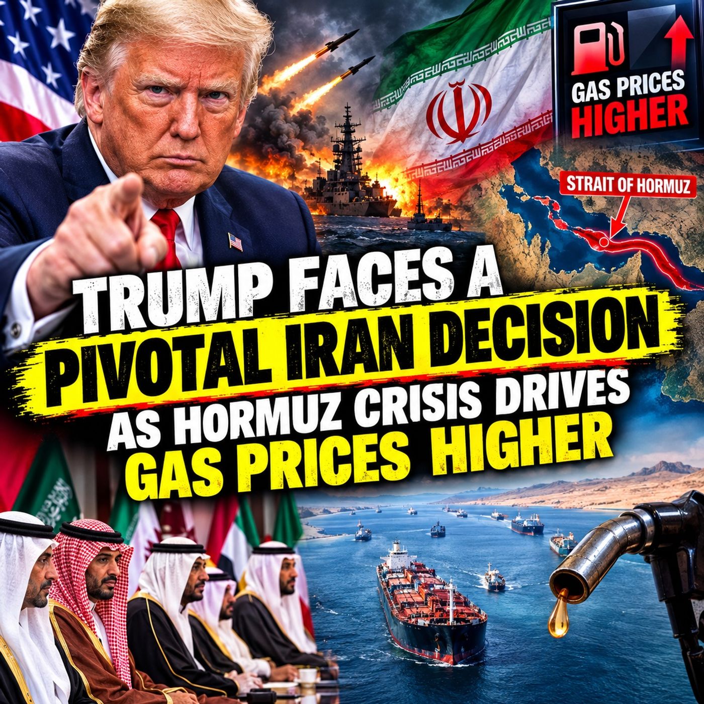 Trump Faces a Pivotal Iran Decision as Hormuz Crisis Drives Gas Prices Higher episode artwork