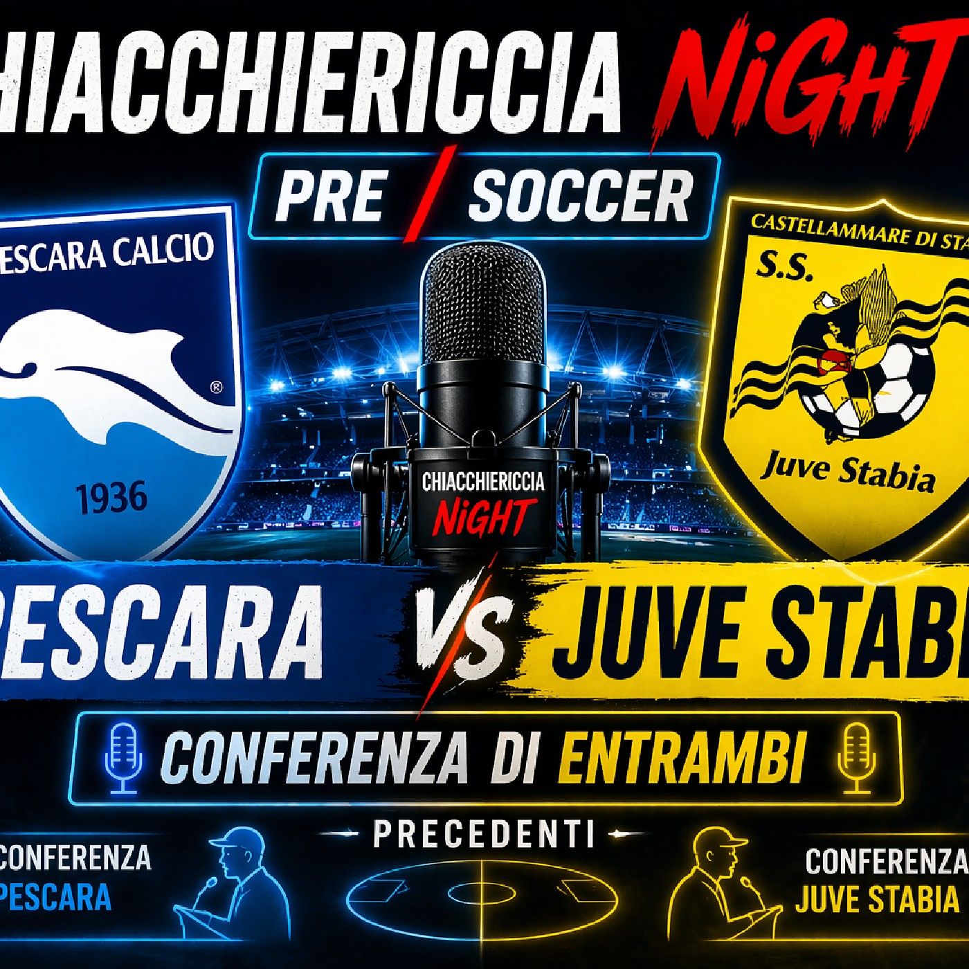 🔴CHIACCHIERICCIA  - 🔴👀PrE / SocCer PescArA CalCio-JuveStAbiA episode artwork
