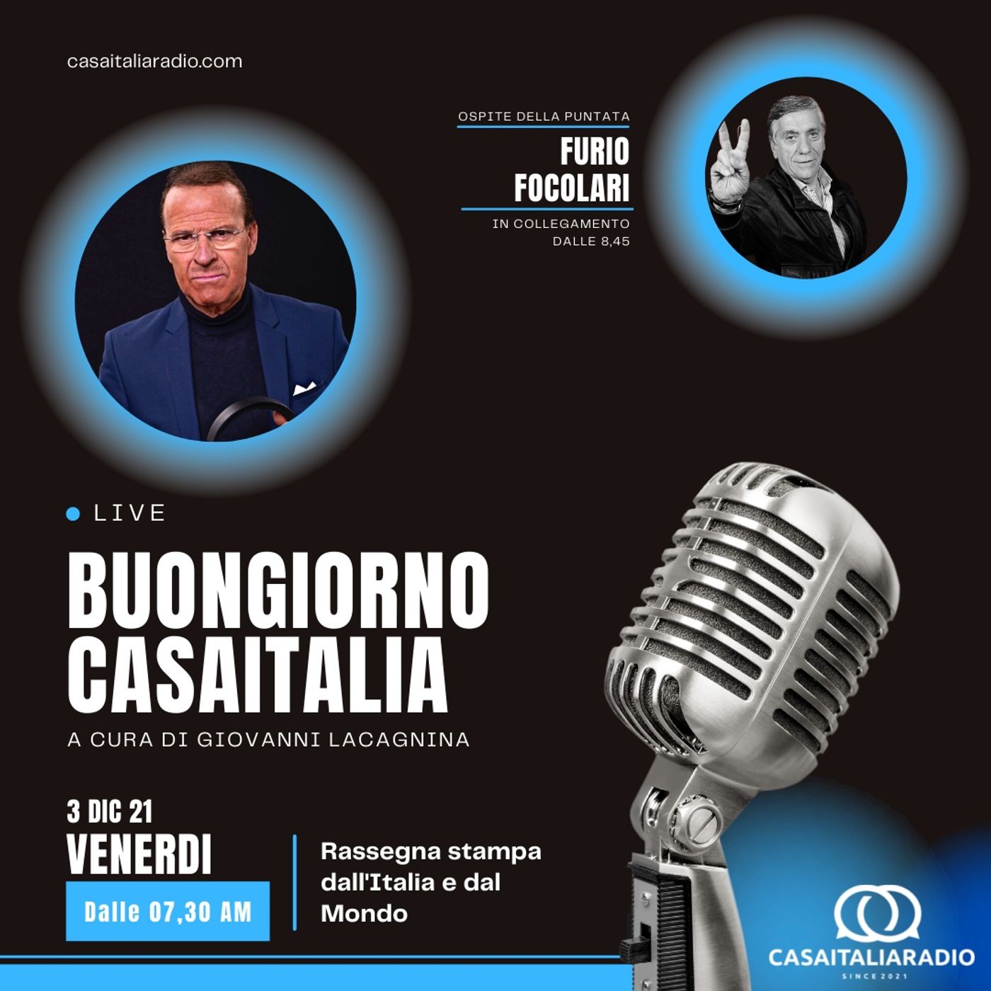 Intervista con Furio Focolari - BUONGIORNO CASA ITALIA RADIO (03.12.2021) episode artwork