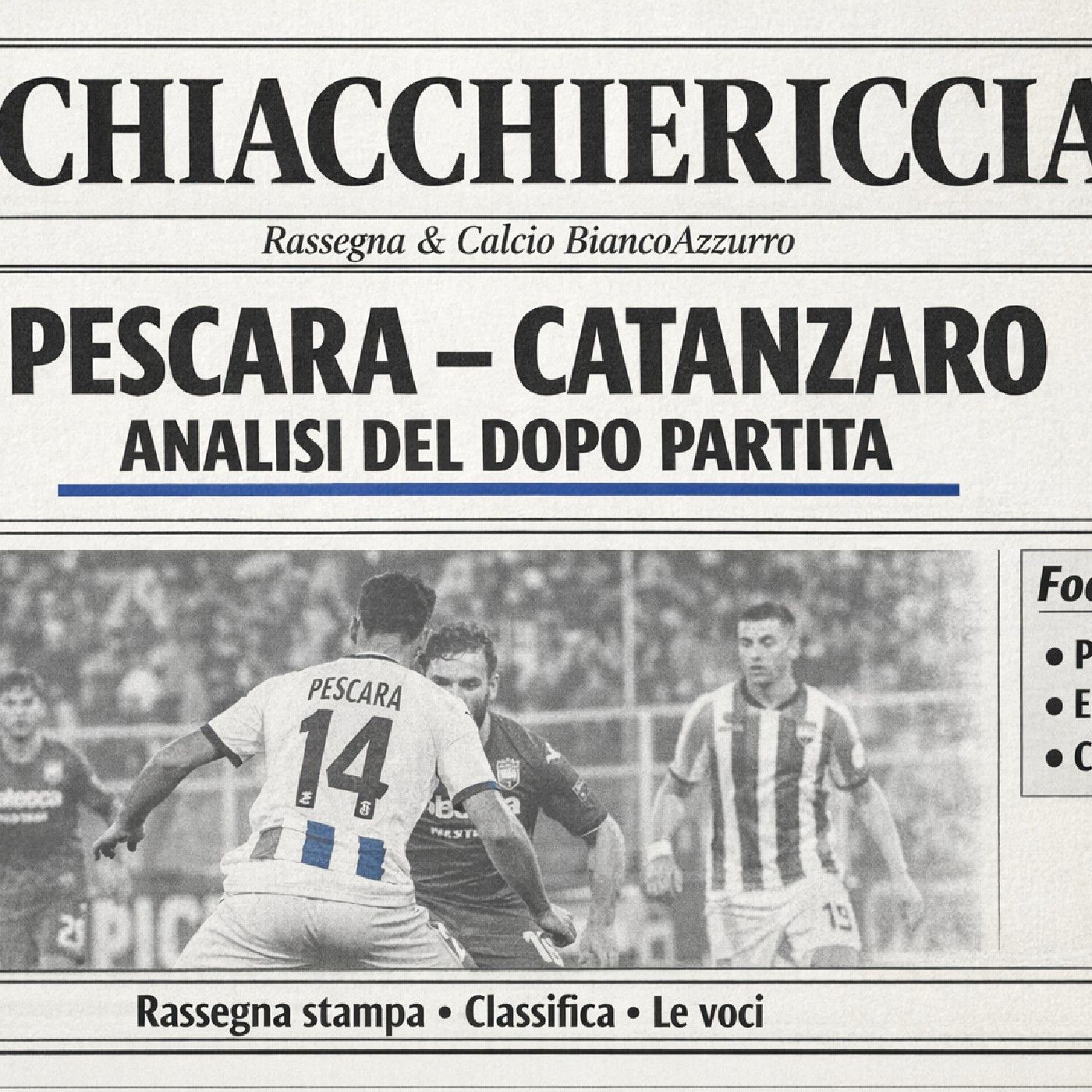Pescara Calcio  - Catanzaro  dopo partita Serie B itaĺy episode artwork