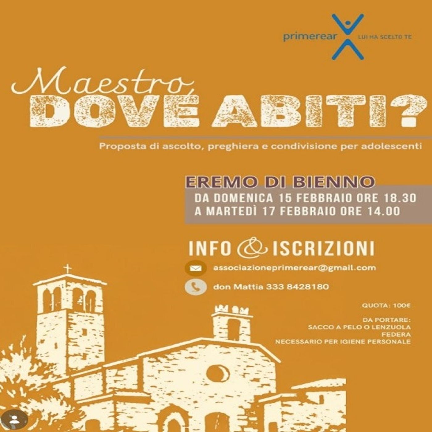 All'Eremo di Bienno Le Giornate di Spiritualità per Adolescenti: intervista a don Mattia Cavazzoni  -  30 gennaio 2026 episode artwork