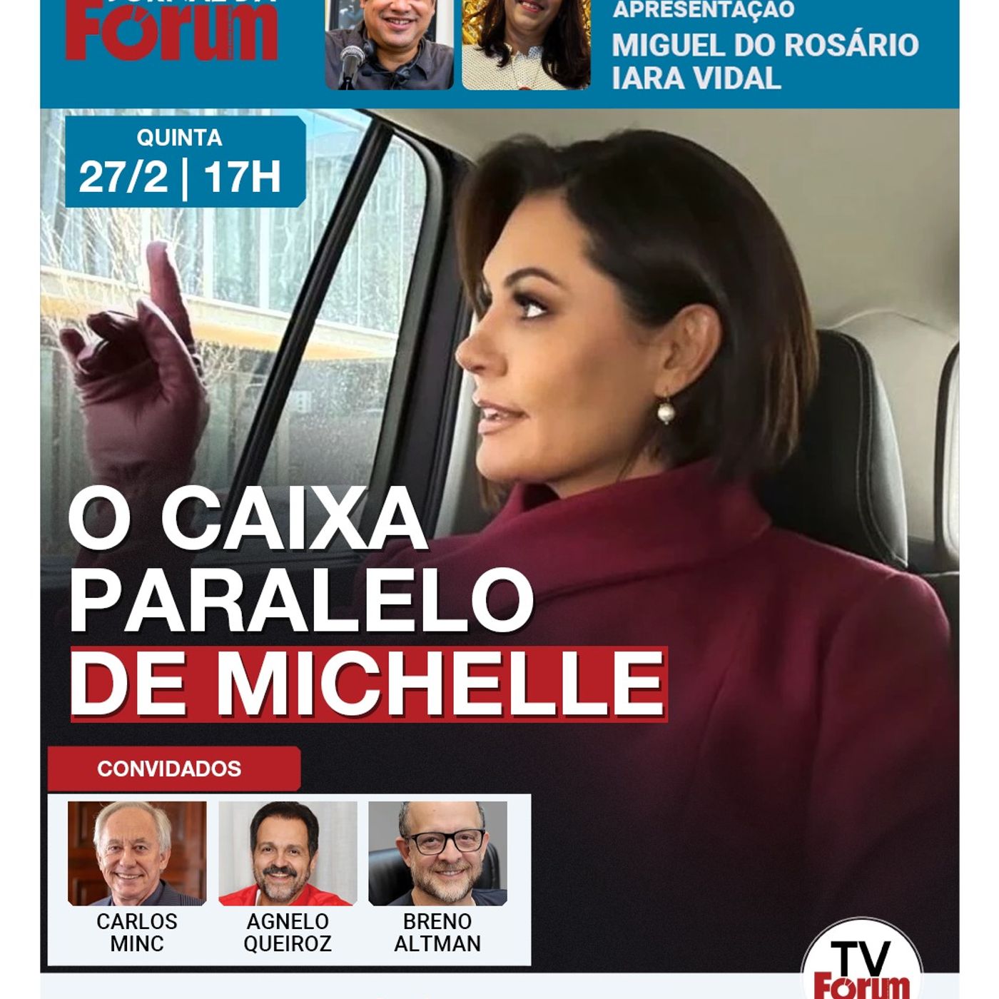 Gastos secretos de Michelle Bolsonaro são alvo de denúncia | 27.02.25 episode artwork