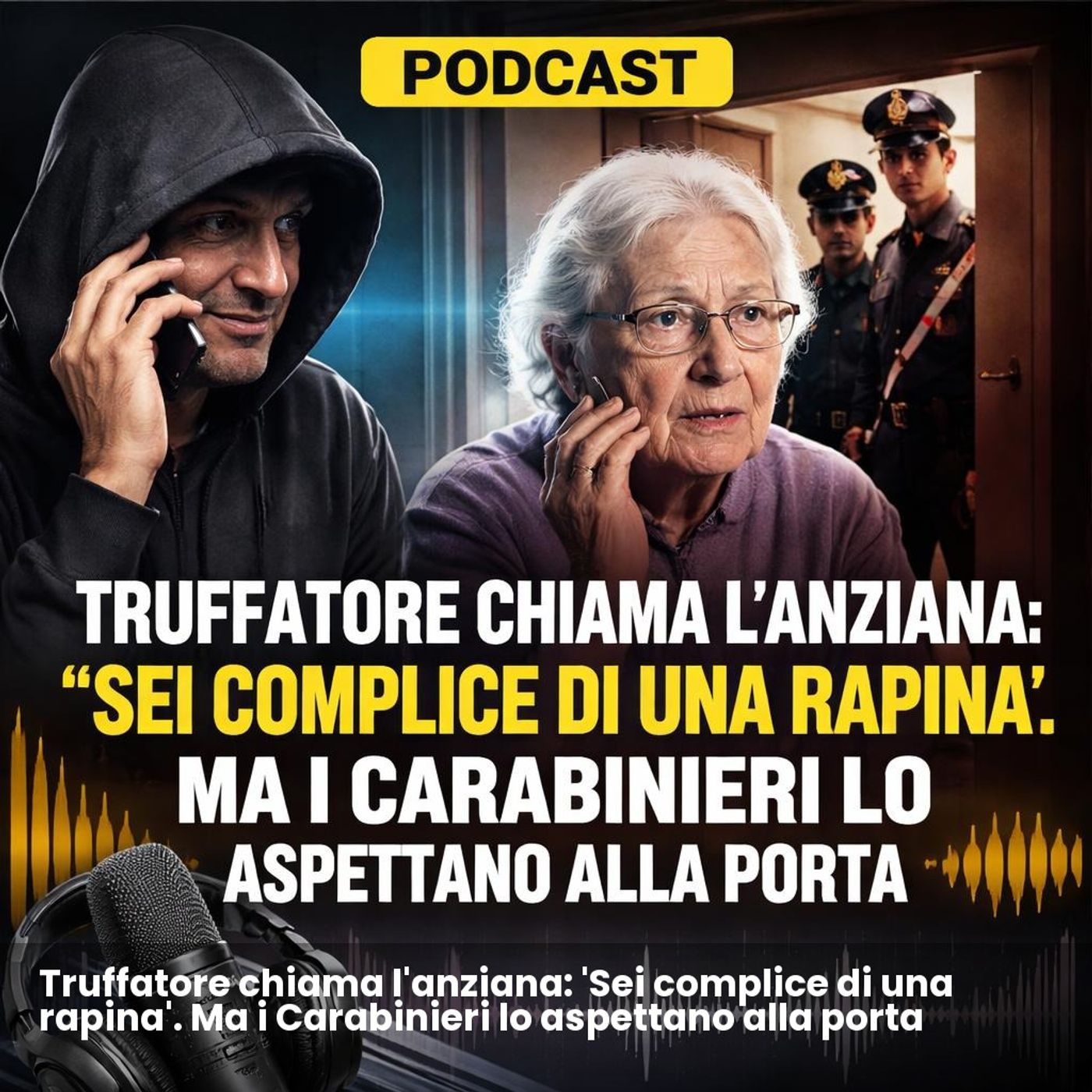 Truffatore chiama l'anziana: 'Sei complice di una rapina'. Ma i Carabinieri lo aspettano alla porta episode artwork