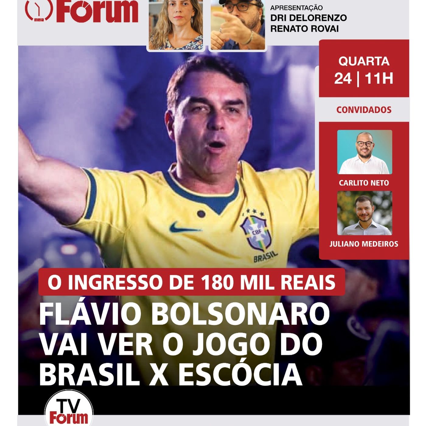 TariFlávio na Copa | Bolsonaro volta pra Papuda? | Ciro Gomes e a guerra: Michelle X Bananinha episode artwork