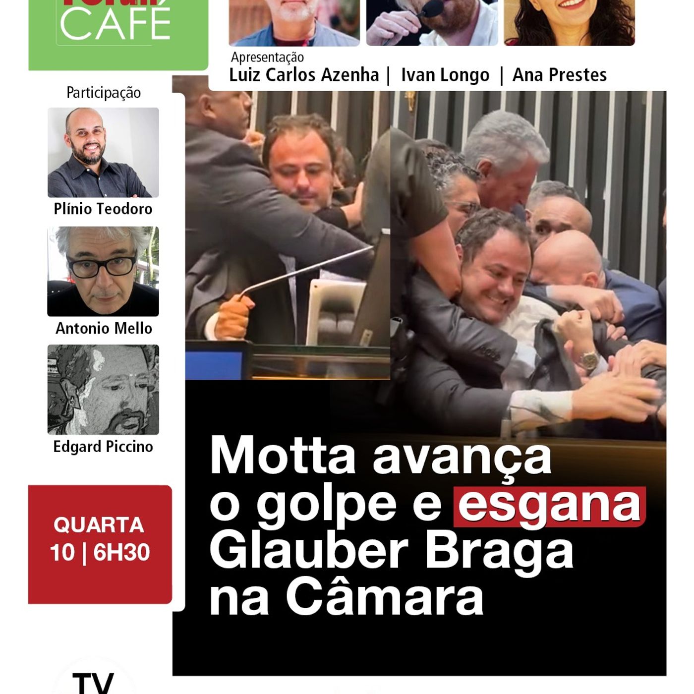 Presidente da Câmara manda arrastar Glauber Braga para poder votar o golpe da anistia | 10.12.25