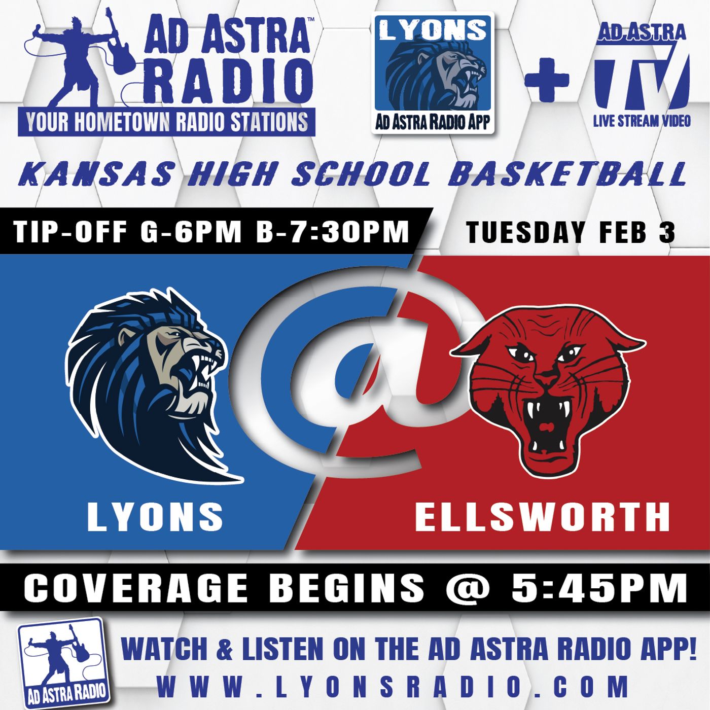 Lyons Lady Lions at Ellsworth Lady Bearcats High School Basketball (February 3, 2026) episode artwork