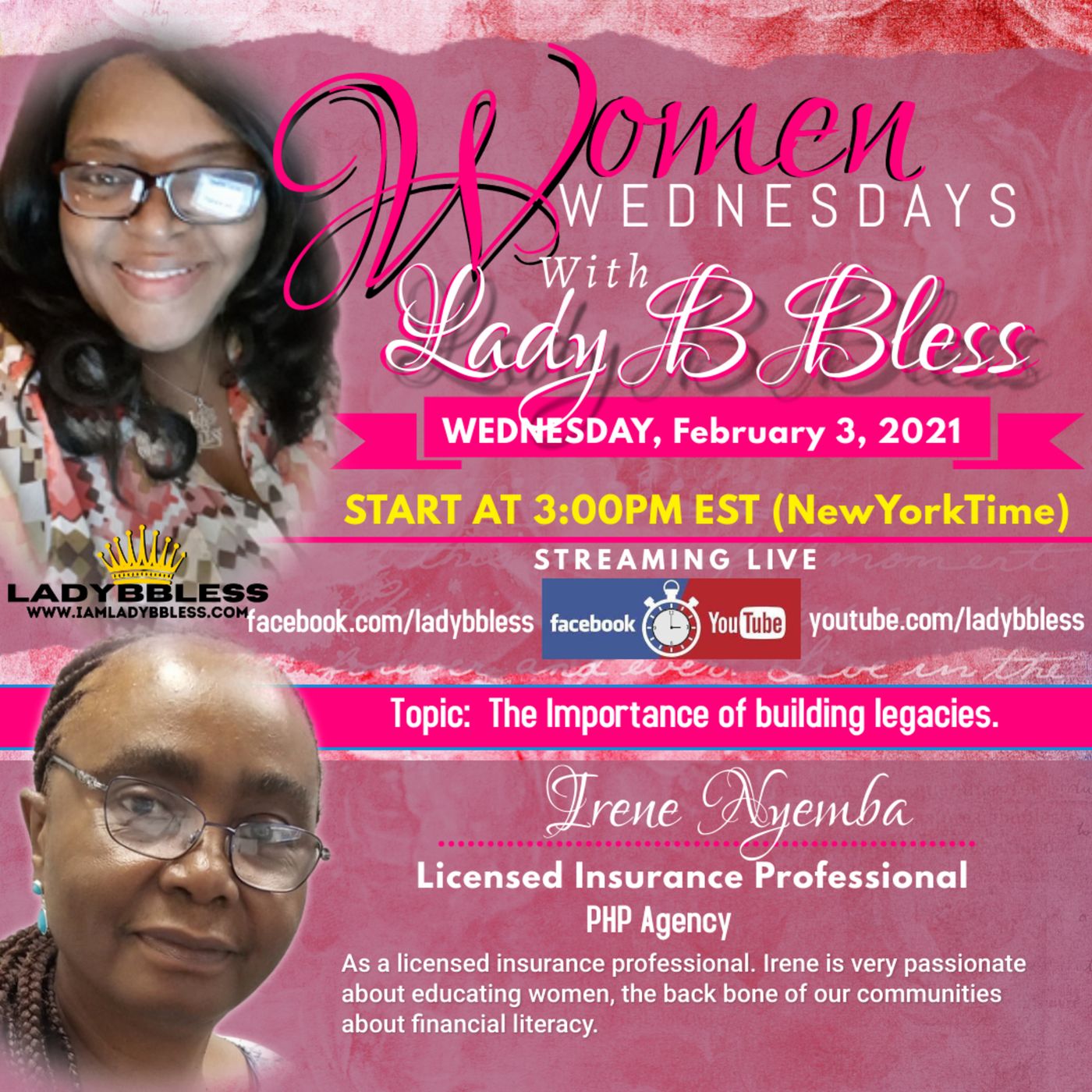 Women Wednesdays with Lady B Bless