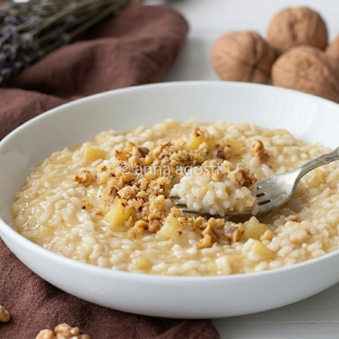 RISOTTO ALLE MELE CON LE NOCI
