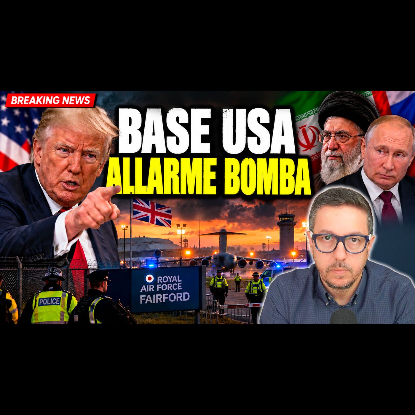ALLARME ESPLOSIVI VICINO ALLA BASE USA IN GRAN BRETAGNA | ARRESTI ED EVACUAZIONI episode artwork