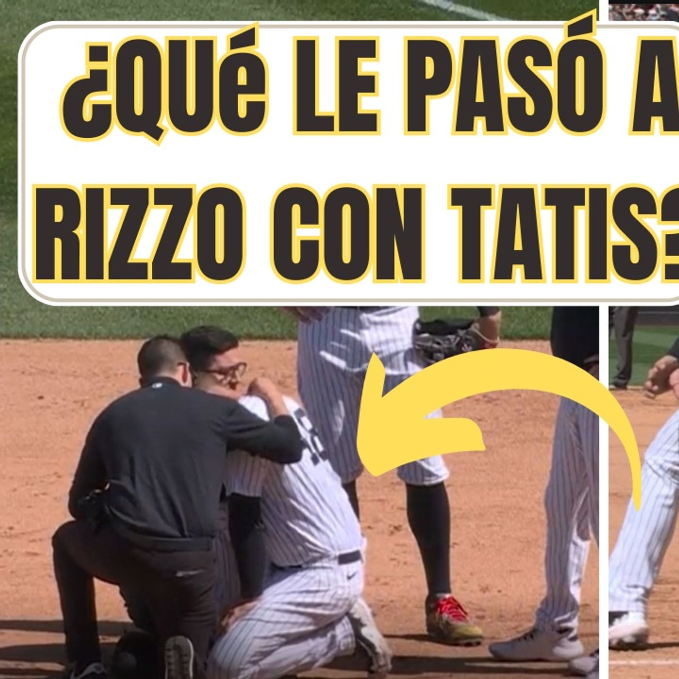 YANKEES_ ANTHONY RIZZO Y SU LESIÓN EN JUGADA CON FERNANDO TATIS JR