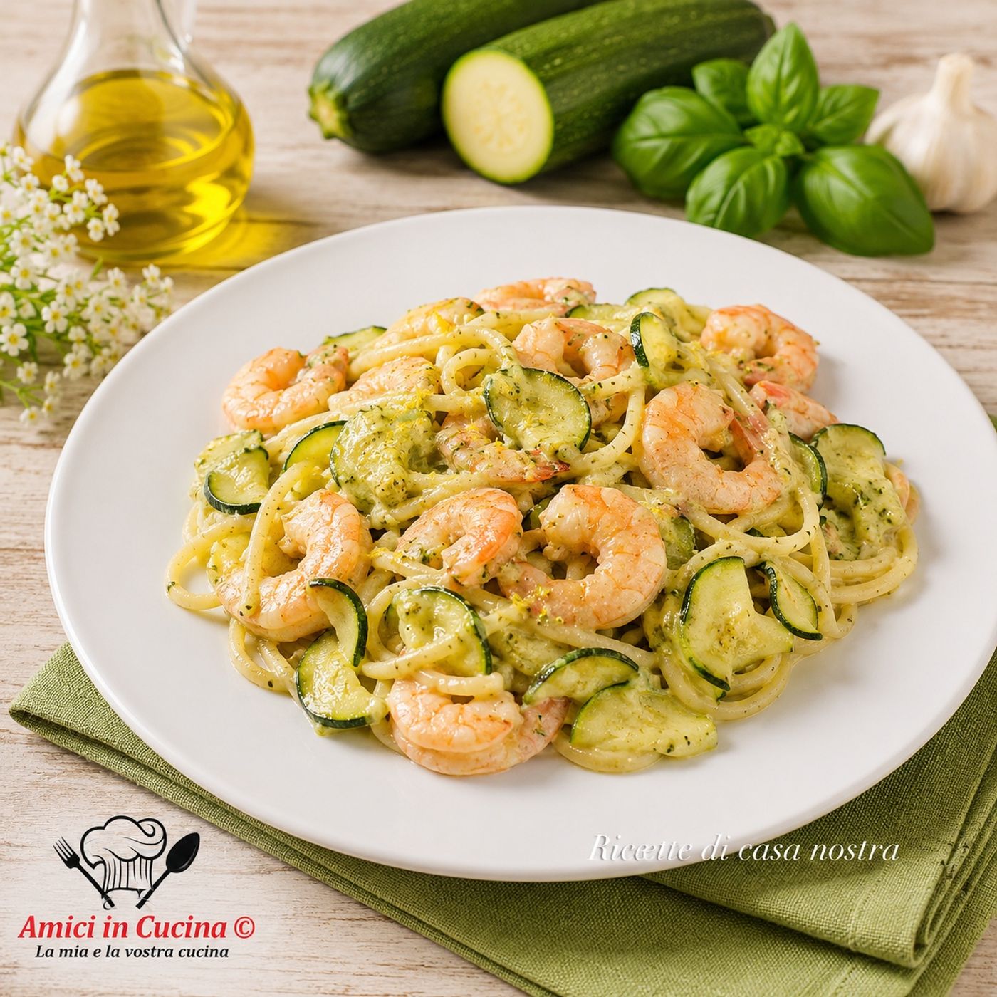 Linguine con Gamberi e Crema di Zucchine: Ricetta Cremosa ed Elegante episode artwork