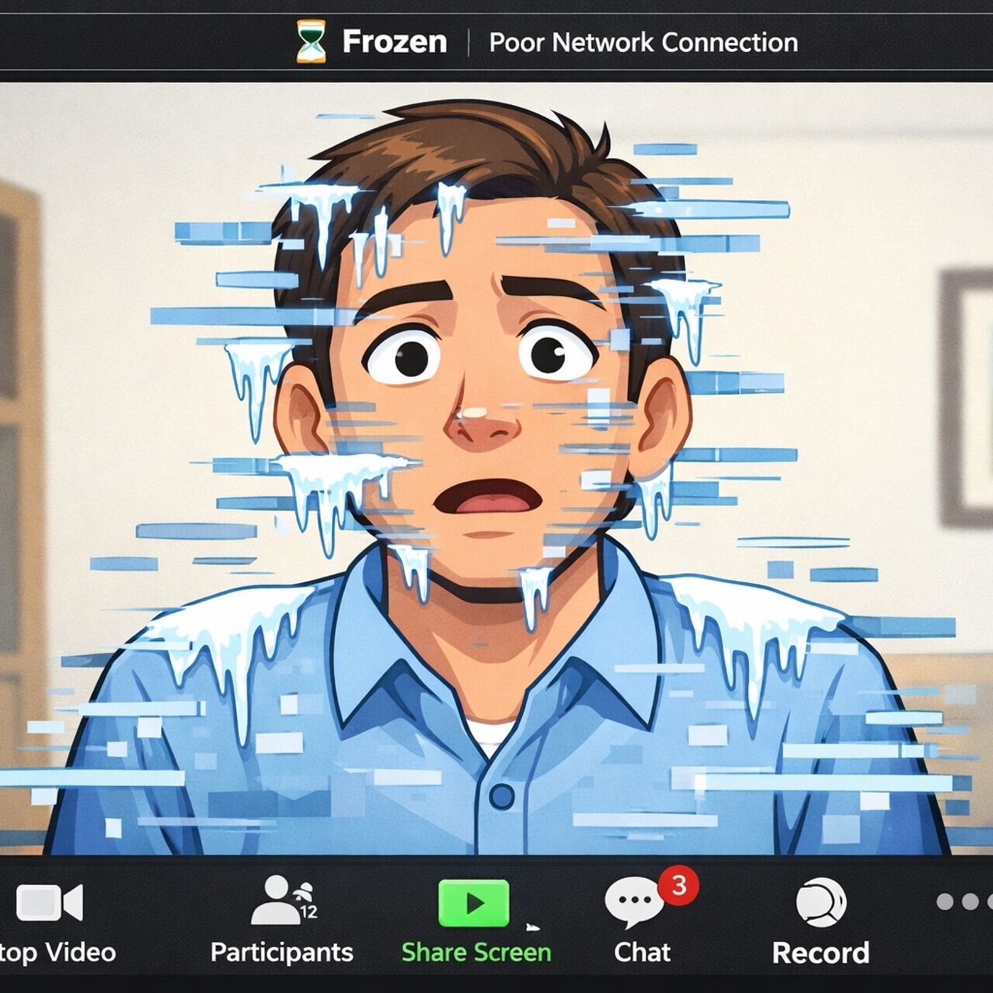 S119E1: I Think I Look More Handsome Frozen Out - Emmy Hikins Makes A Joke About A Technical Glitch episode artwork