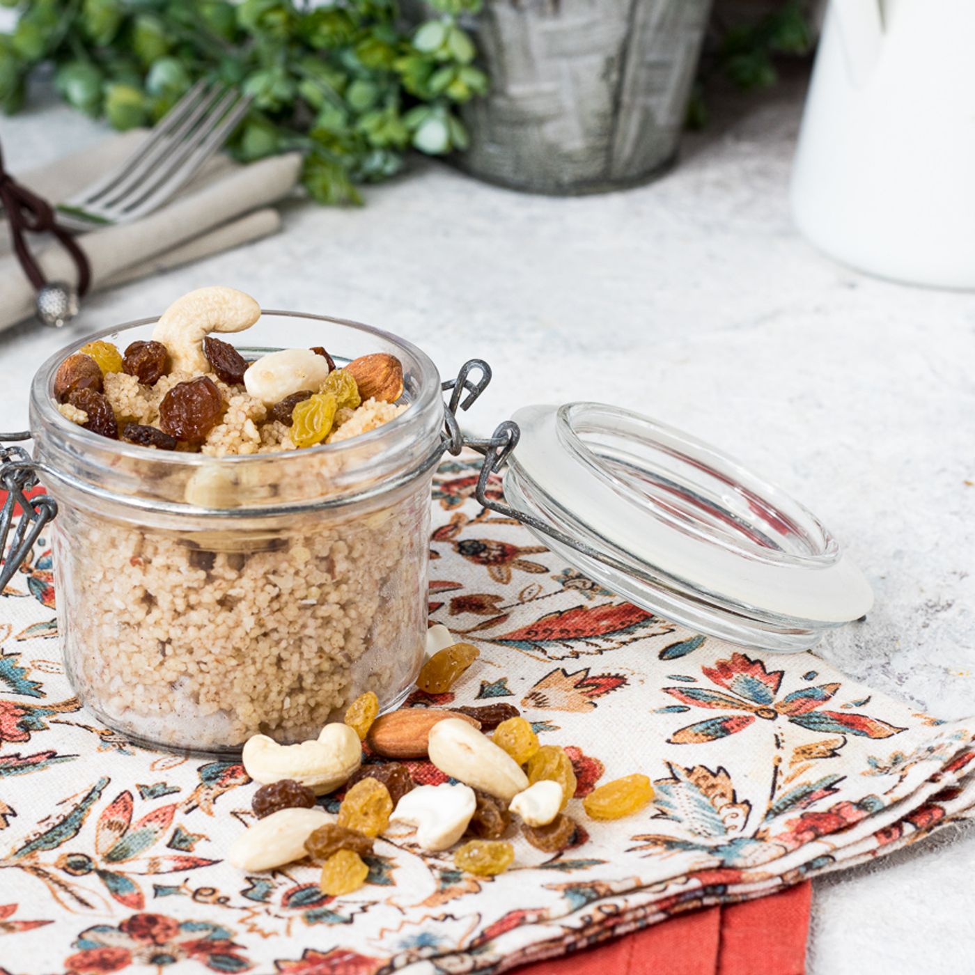 COUS COUS DOLCE con frutta secca e miele