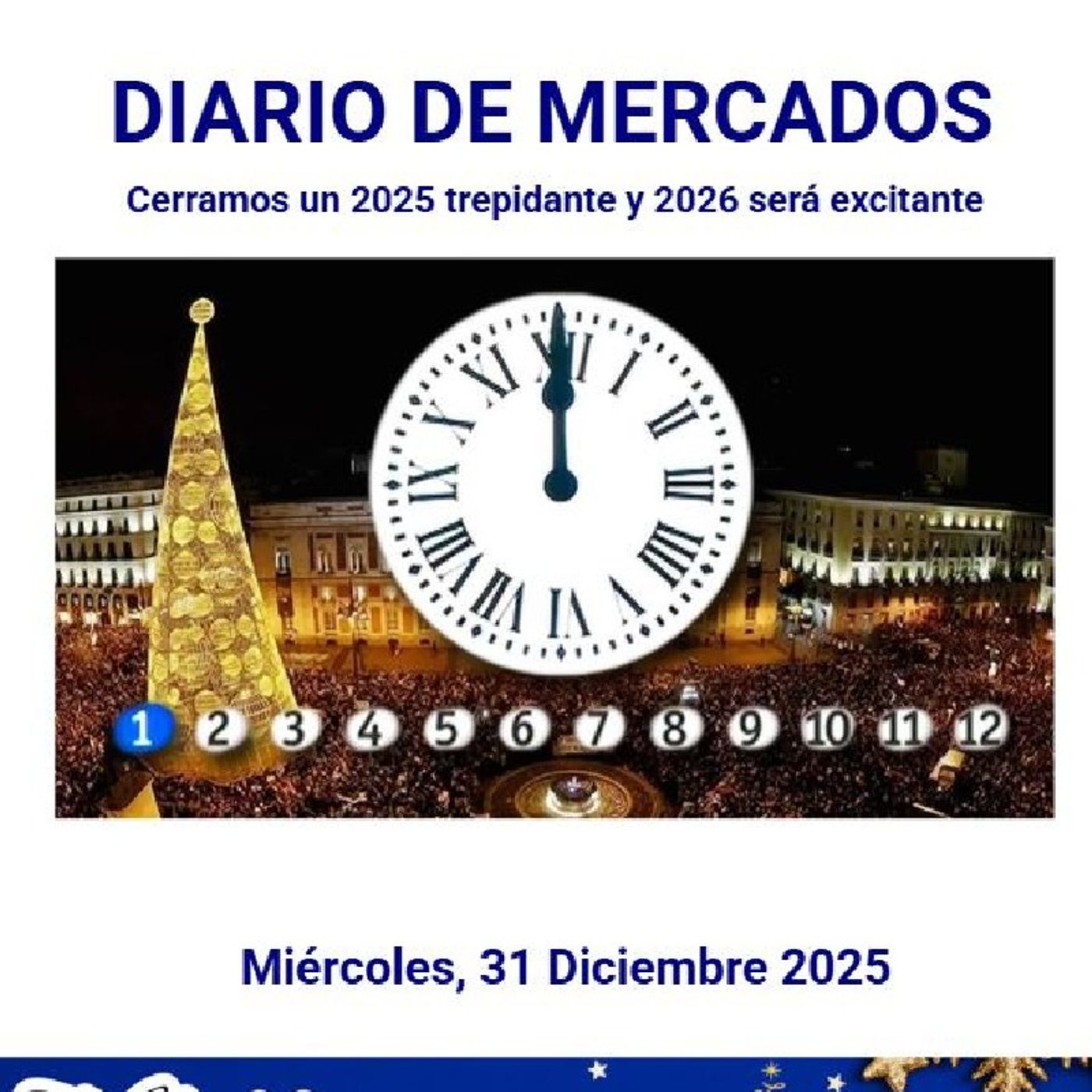 PODCAST PREMIUM DIARIO DE MERCADOS Miércoles 31 Dic 2025