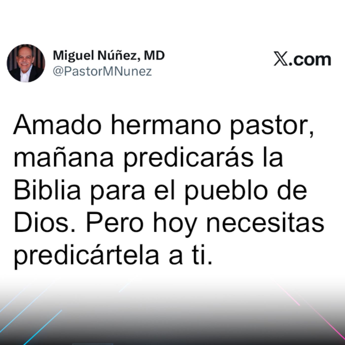El Post de la Hora | Miguel Núñez: «Predicarte la palabra a ti mismo» episode artwork