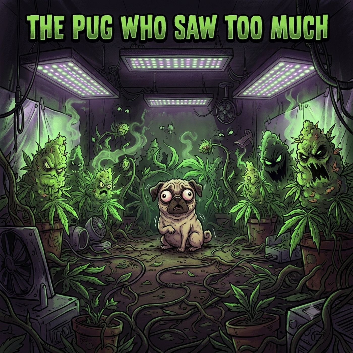 The pug who saw to much episode artwork
