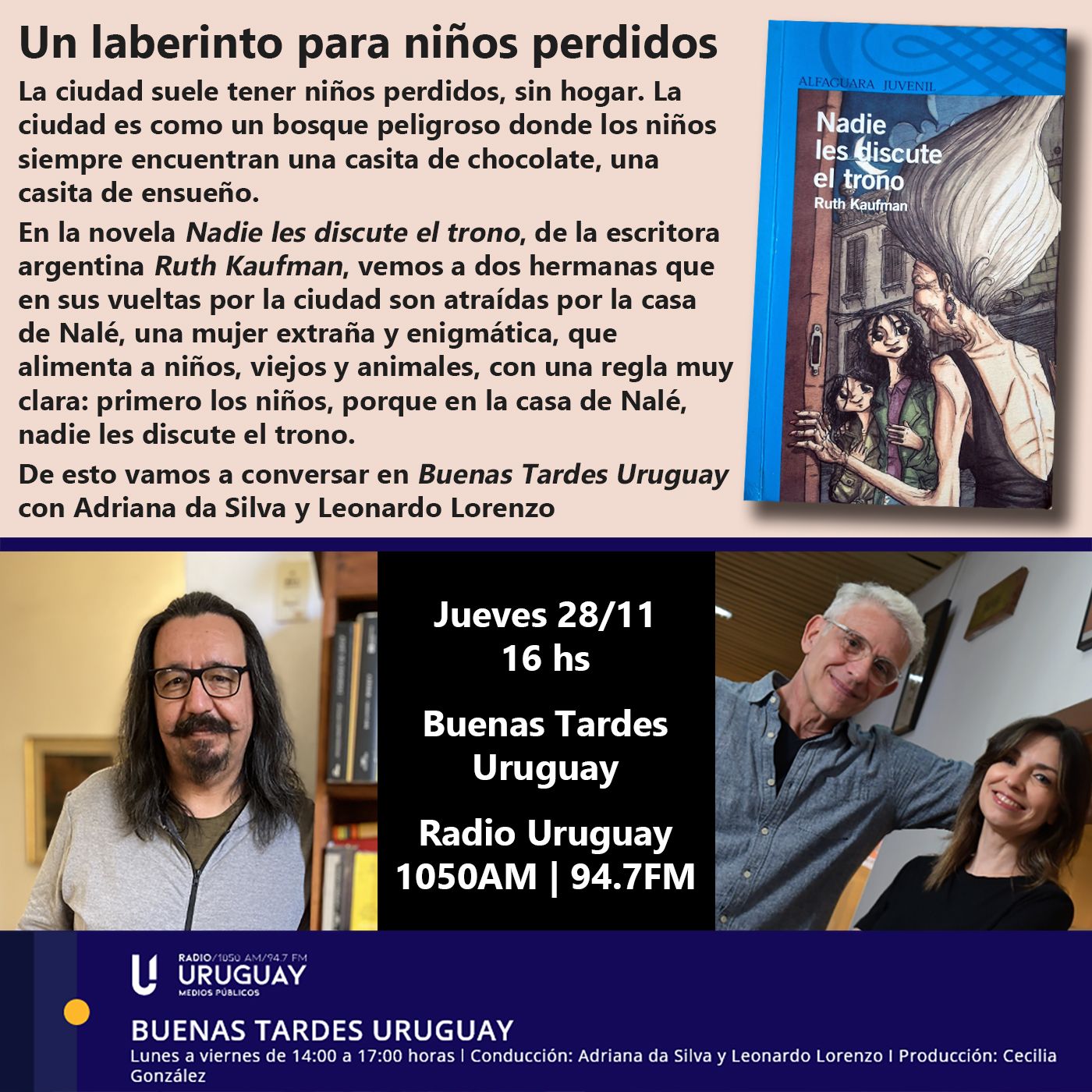 Buenas Tardes Uruguay | Nadie les discute el trono | Ruth Kaufman | 28-11-24 episode artwork