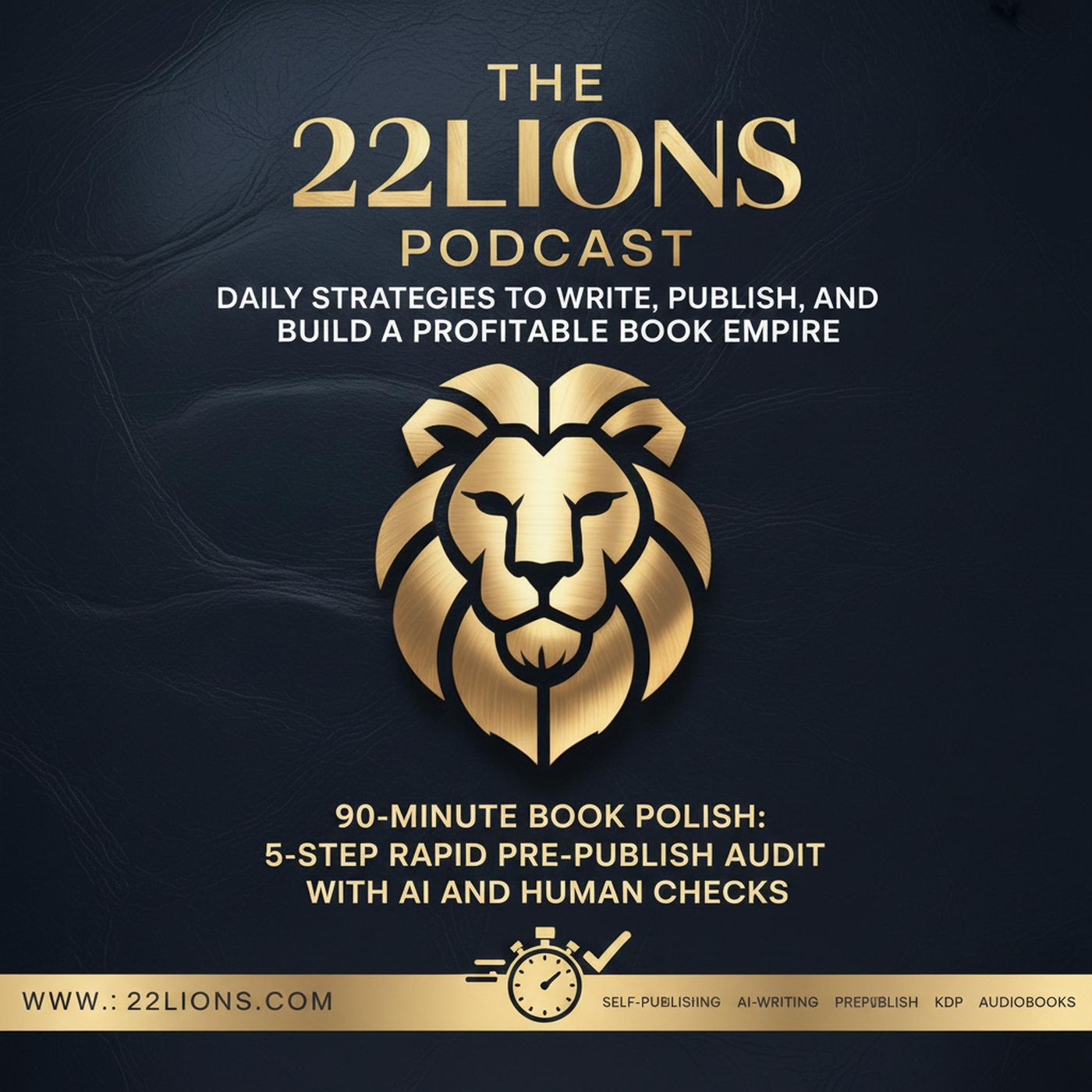 90-Minute Book Polish: 5-Step Rapid Pre-Publish Audit with AI and Human Checks episode artwork