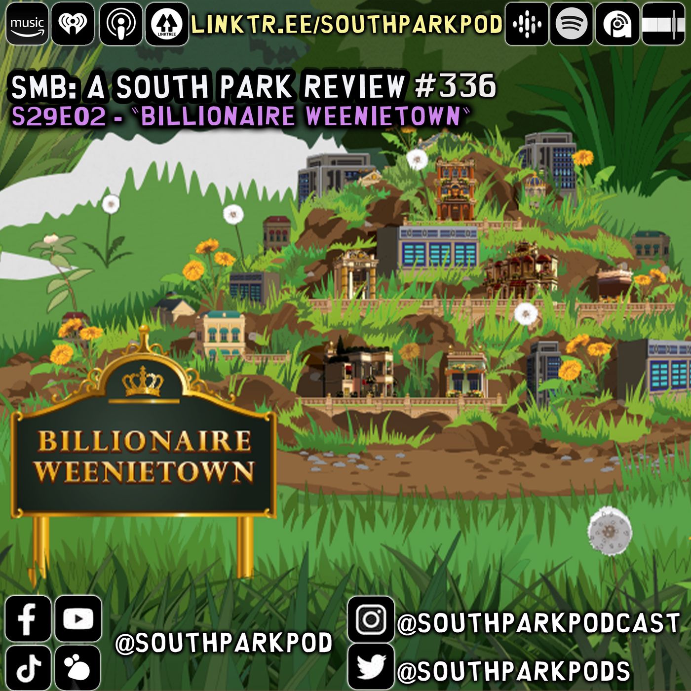 SMB #336 - S29E2 Billionaire Weenietown - "Our Son May Actually Be Libtarded!" episode artwork