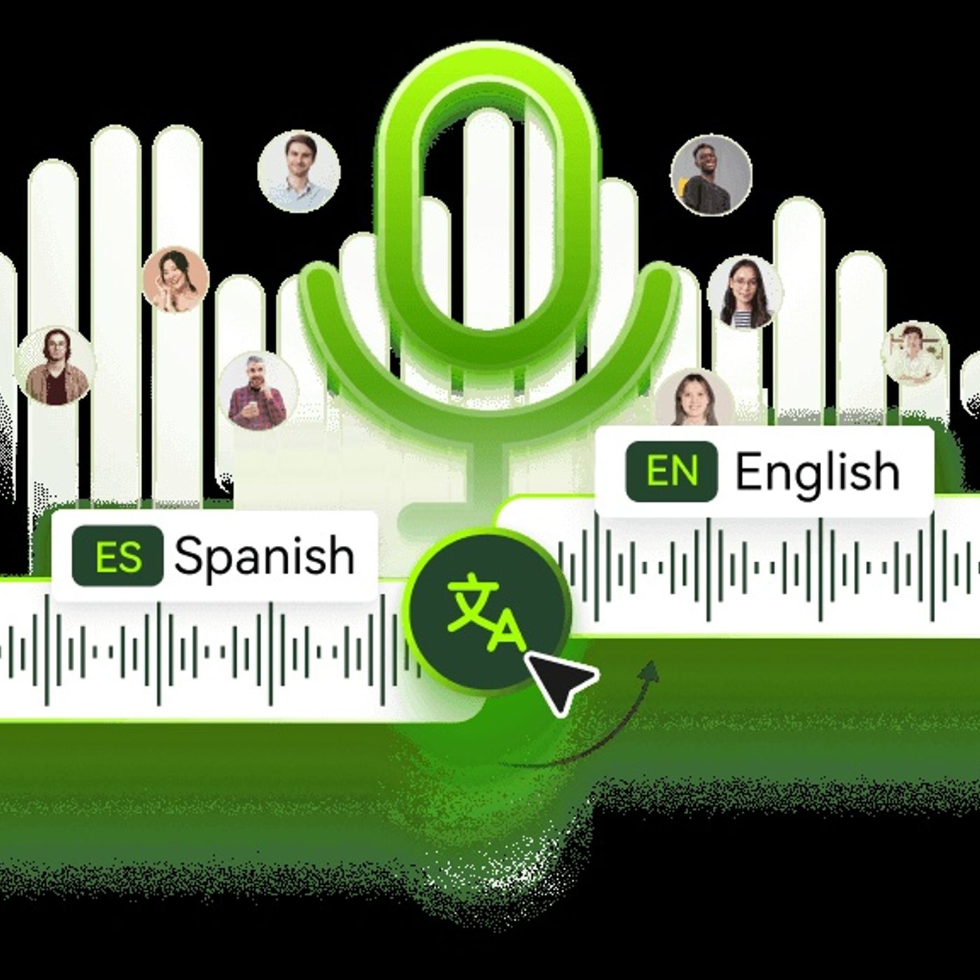Audio English podcast artwork