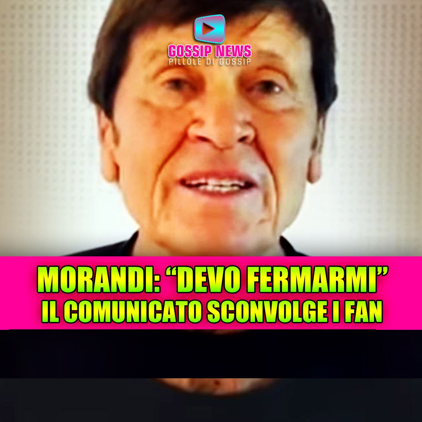 GIANNI MORANDI: DEVO FERMARMI! - il comunicato sconvolge i fan