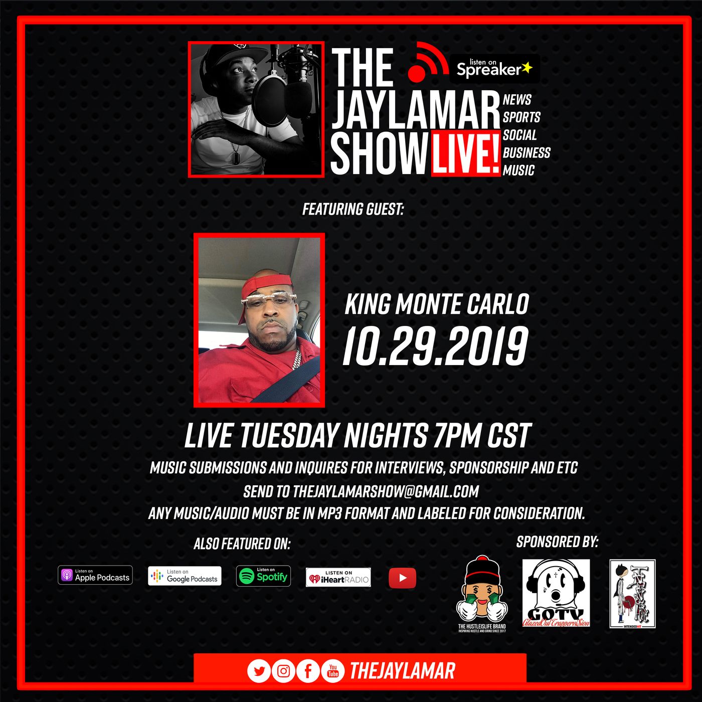 King Monte Carlo LIVE On The JayLamar Show, Episode 9 episode artwork