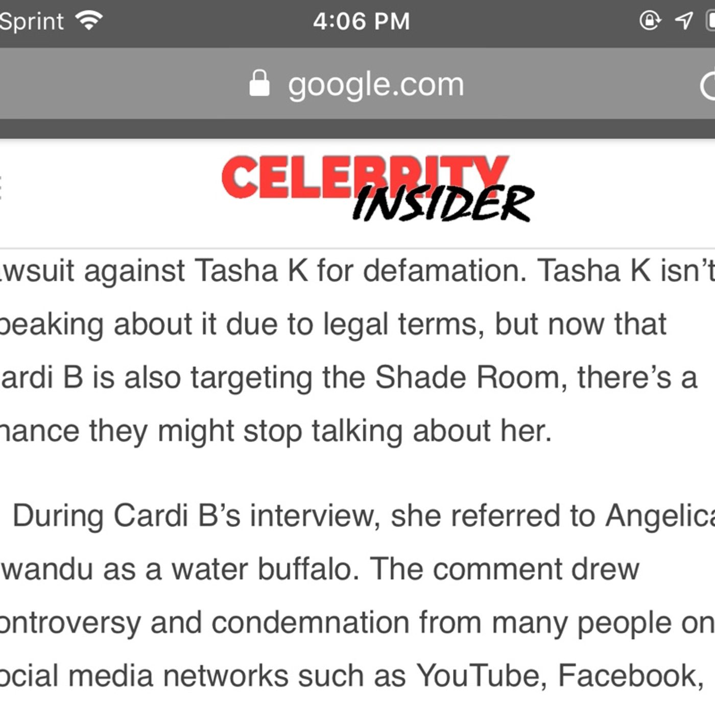 Card B Comment toward a the Black women who is the creator of the shaderoom episode artwork