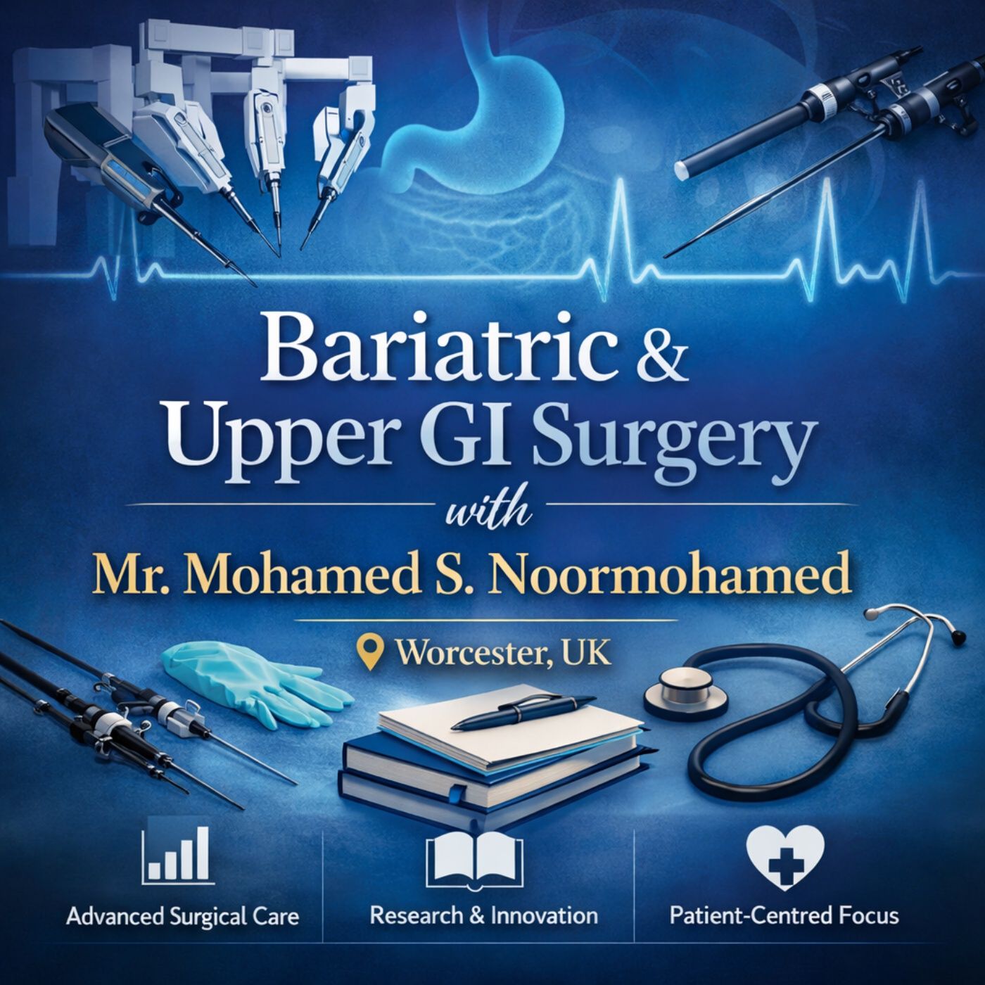 Leading Bariatric & Upper GI Surgeon in cover art