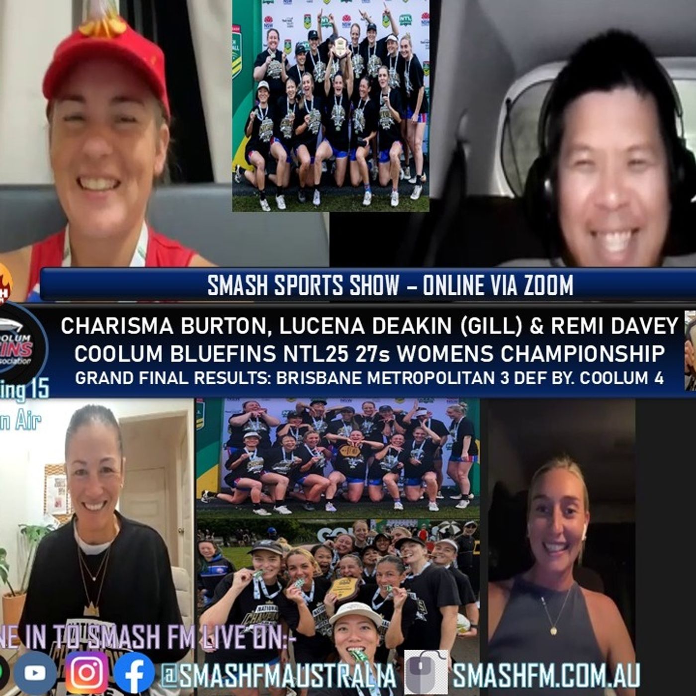SSS15THYR: Coolum Touch Football Association NTL25 27s Womens Championship Interviews 170625