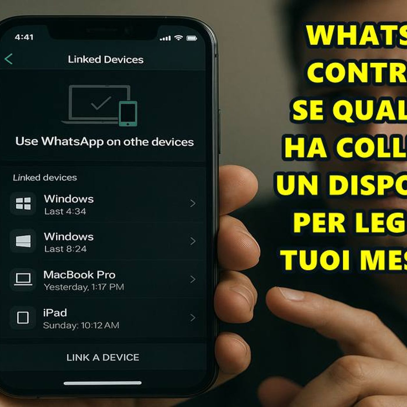 WHATSAPP: CONTROLLA SE QUALCUNO HA COLLEGATO UN DISPOSITIVO PER LEGGERE I TUOI MESSAGGI episode artwork