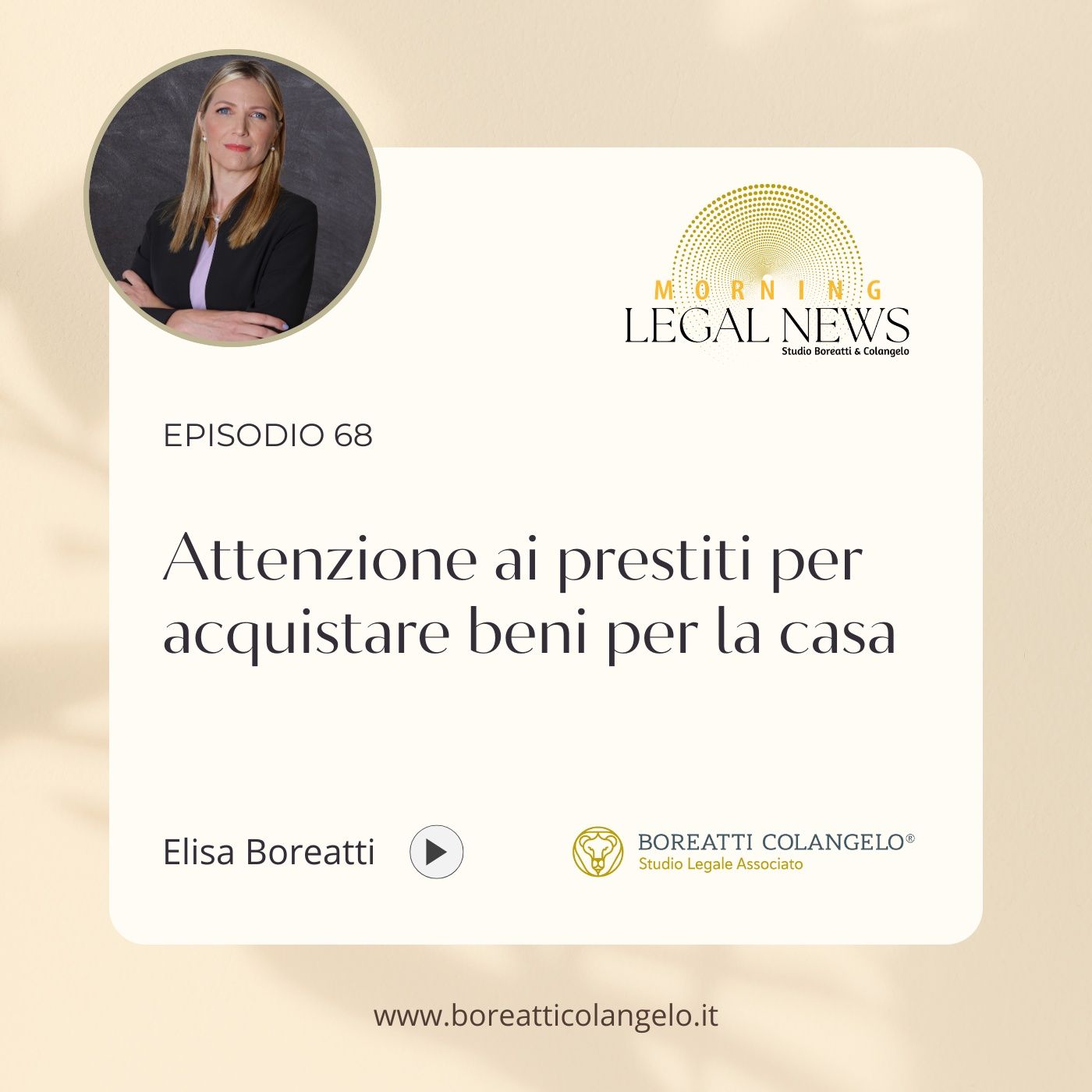 #68 - Attenzione ai prestiti per acquistare beni per la casa: i truffatori li usano a tuo nome | Boreatti&Colangelo episode artwork