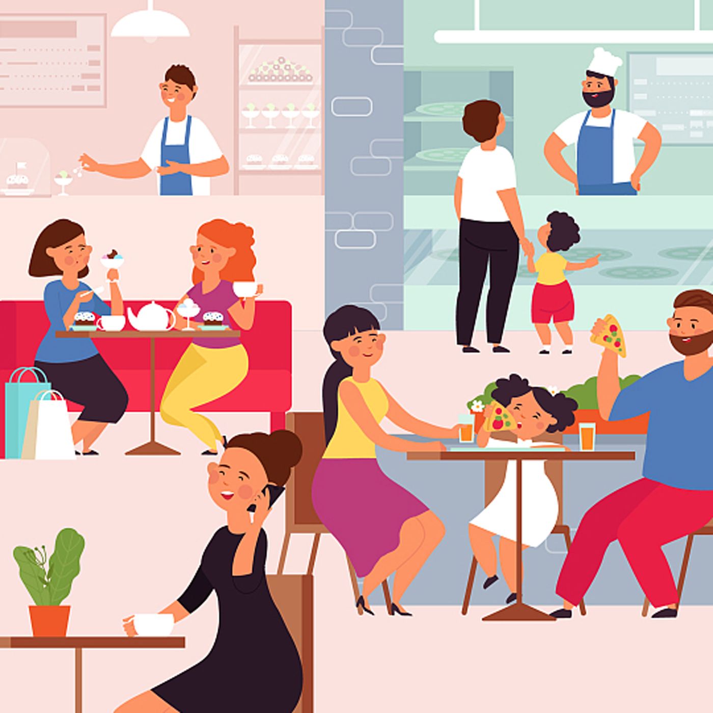 Are restaurants starting to look more like traditional markets?