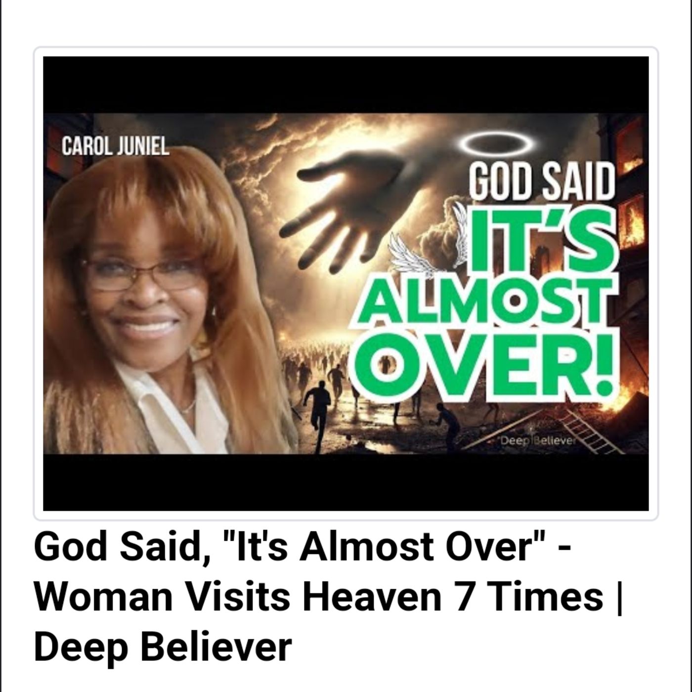 God Said, "It's Almost Over" - Woman Visits Heaven 7 Times episode artwork