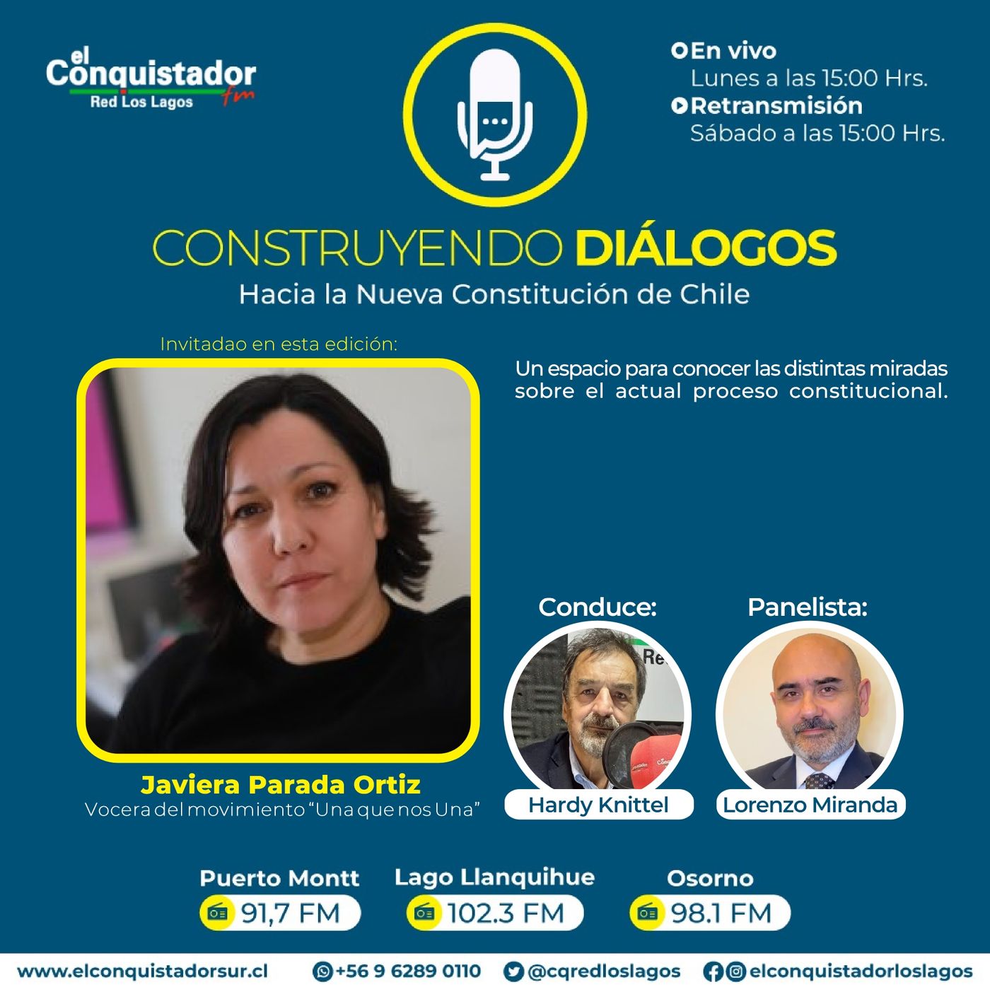 Capítulo 10. Javiera Parada, vocera del movimiento Una Que Nos una, analizó el actual proceso constitucional.