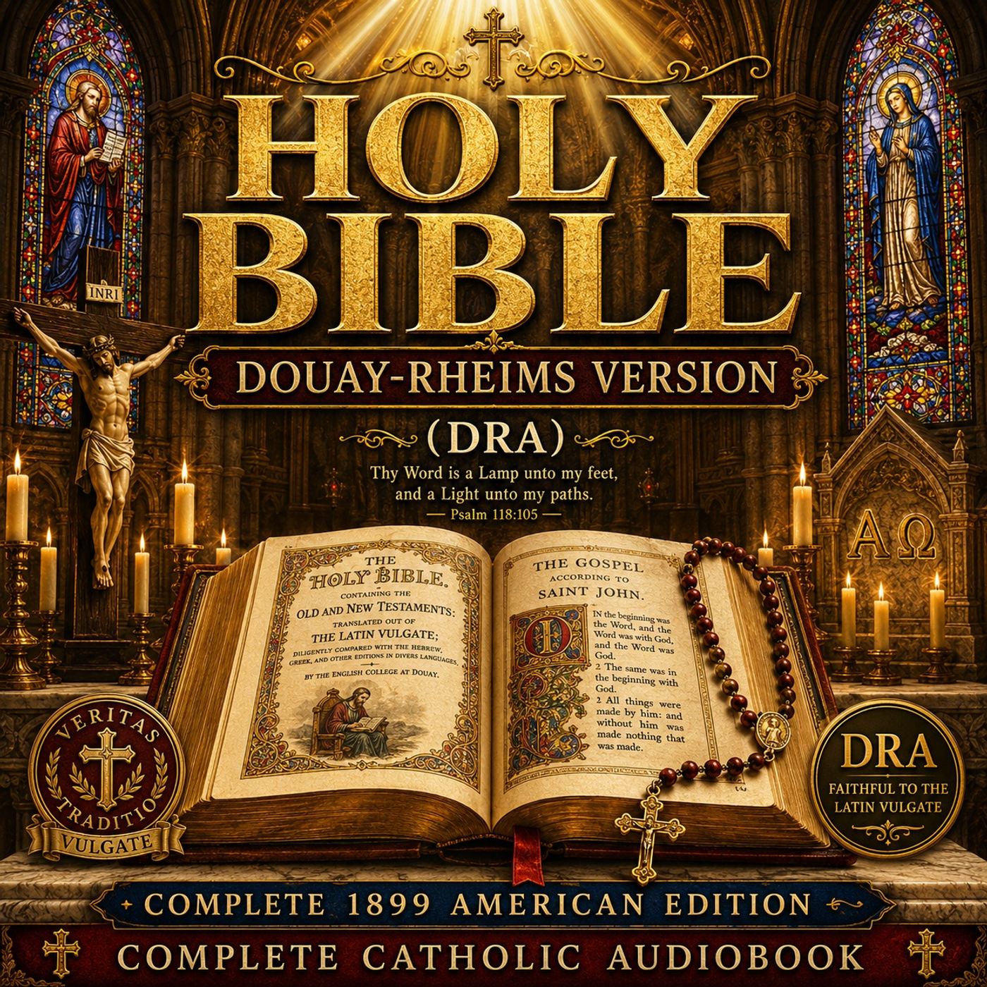 Holy Bible (DRA) – Complete 1899 American Edition | Douay-Rheims Catholic Bible (Complete Audiobook) Part 1