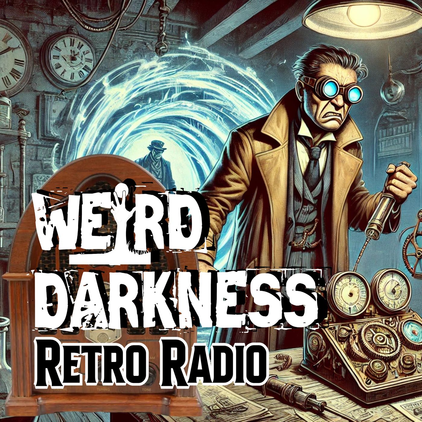 AN INVENTOR GOES BACK IN TIME TO PREVENT HIS OWN BIRTH! #RetroRadio EP0322 #WeirdDarkness - podcast episode cover