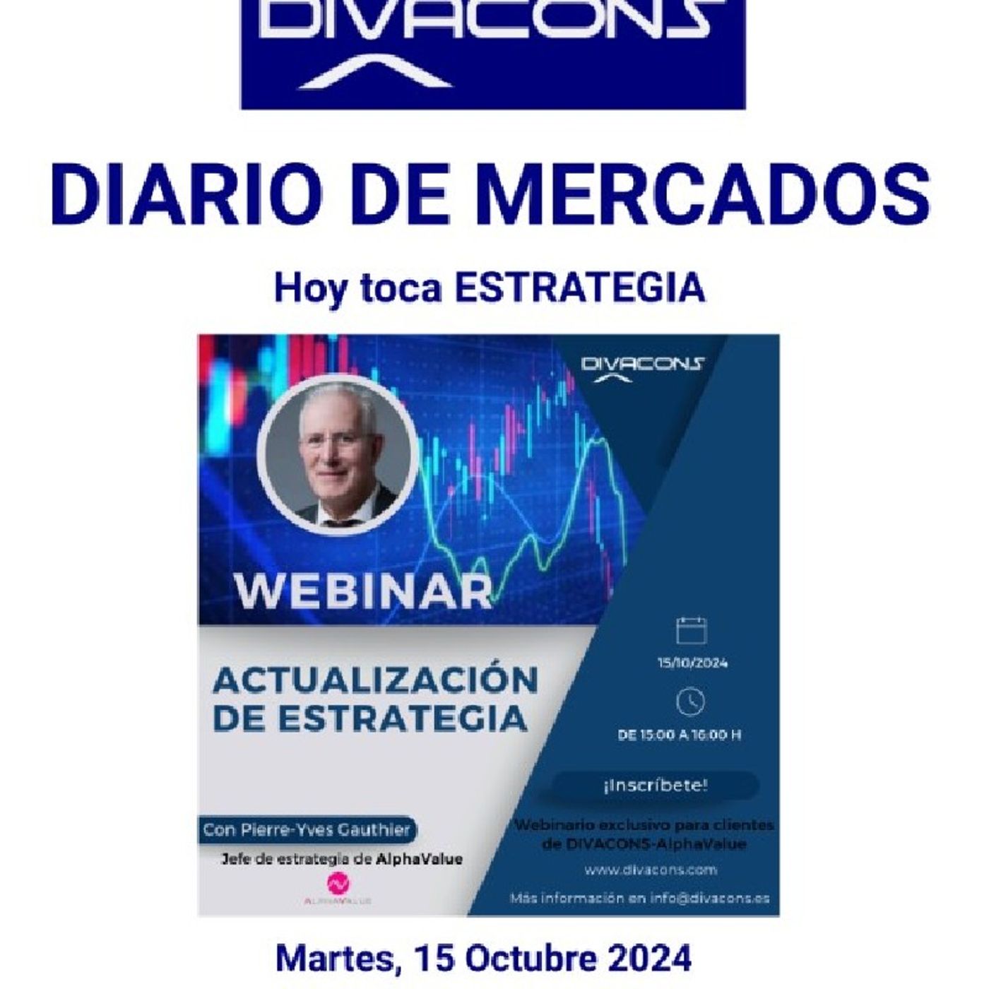 PODCAST DIARIO DE MERCADOS Martes 15 Octubre 2024 episode artwork