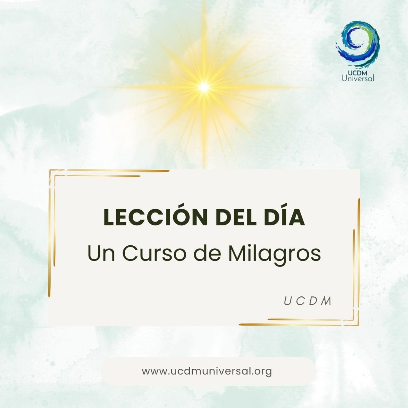 UCDM Universal LECCIÓN DEL DÍA