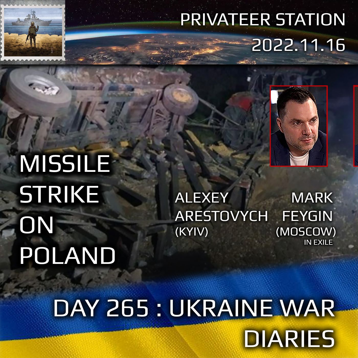 cover of episode War Day 265: Ukraine War Chronicles with Alexey Arestovych & Mark Feygin