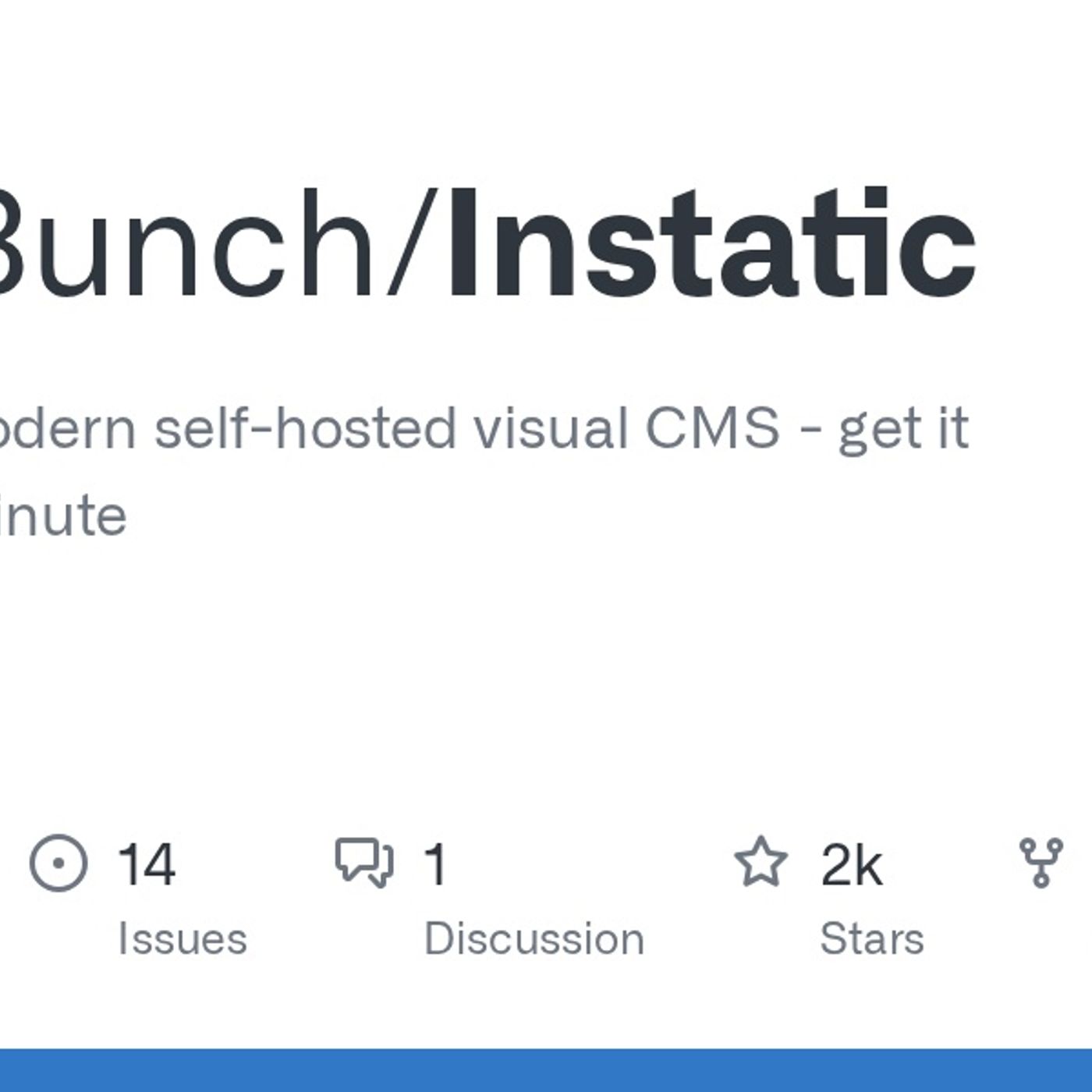 GitHub - CoreBunch/Instatic: Instatic is a modern self-hosted visual CMS - get it running in 1 minute episode artwork
