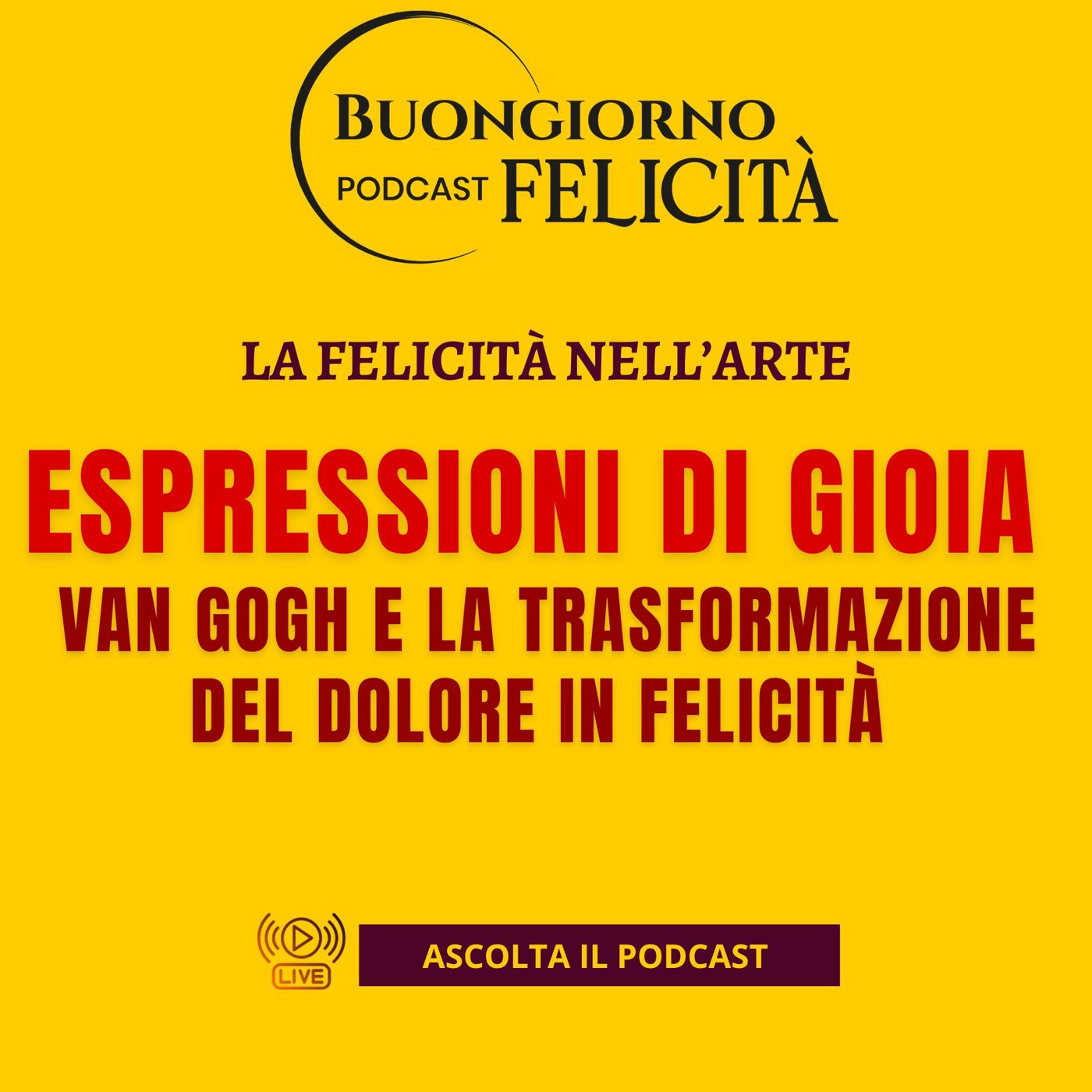 #1435 - Espressioni di gioia Van Gogh e la trasformazione del dolore in Felicità | Buongiorno Felicità episode artwork