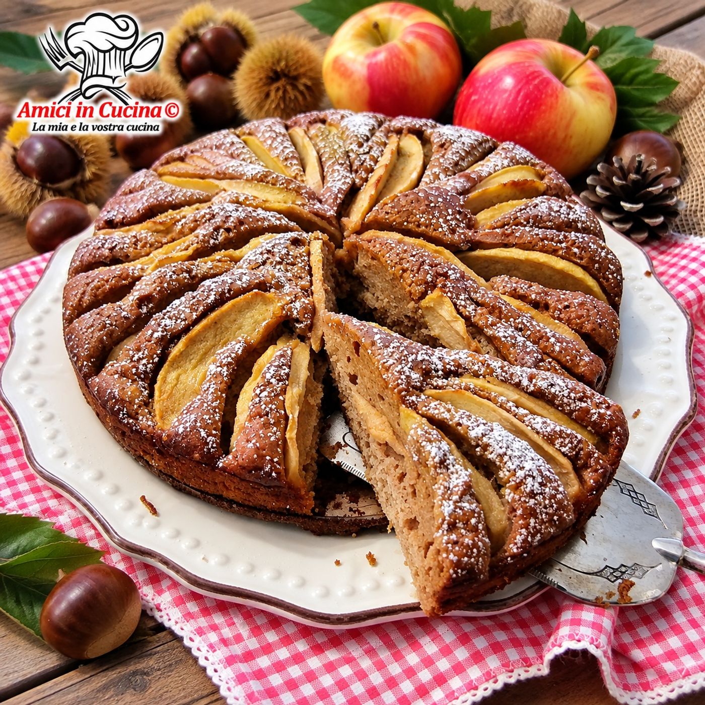 Torta di mele con farina di castagne: il dolce abbraccio dell'autunno