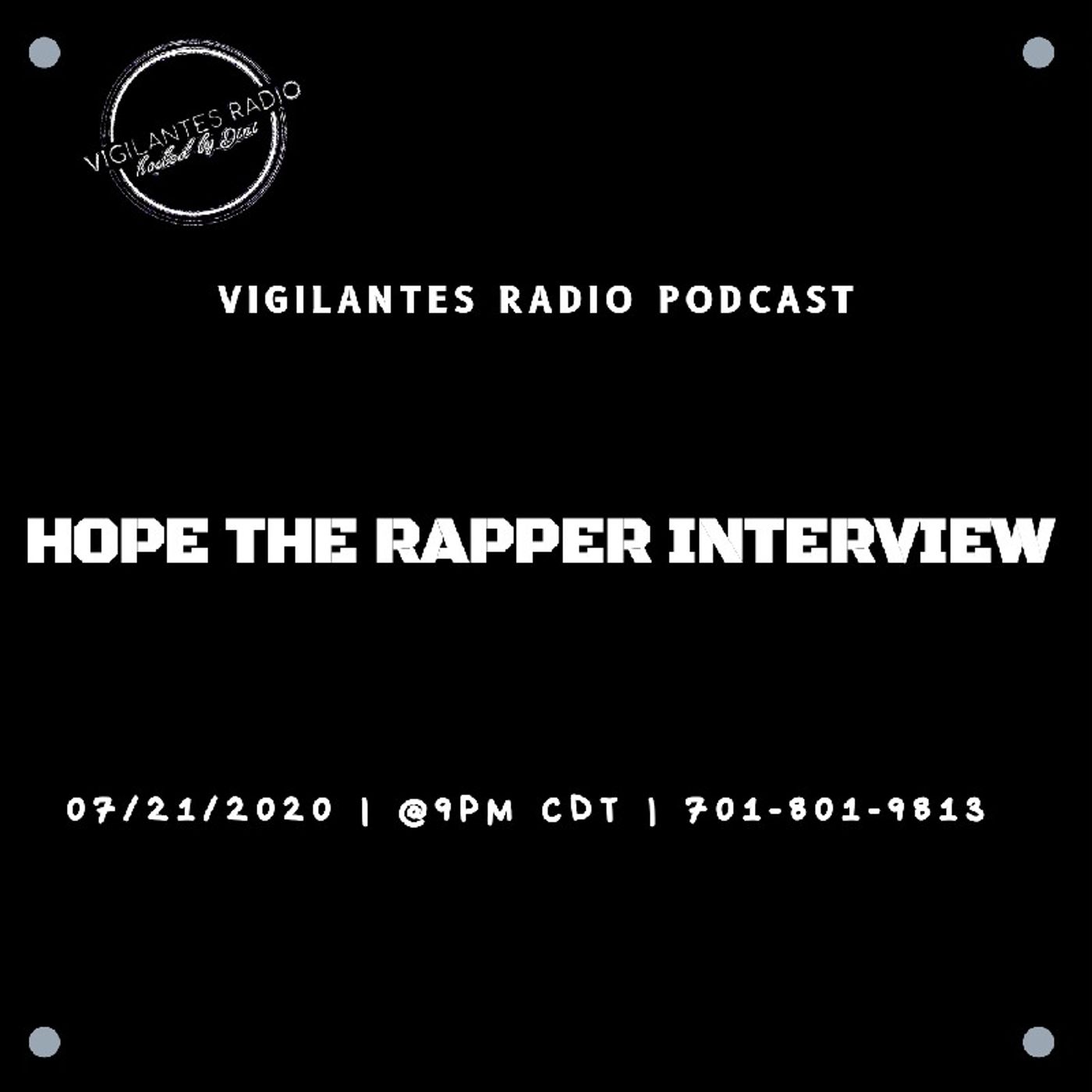 The Hope The Rapper Interview. Image